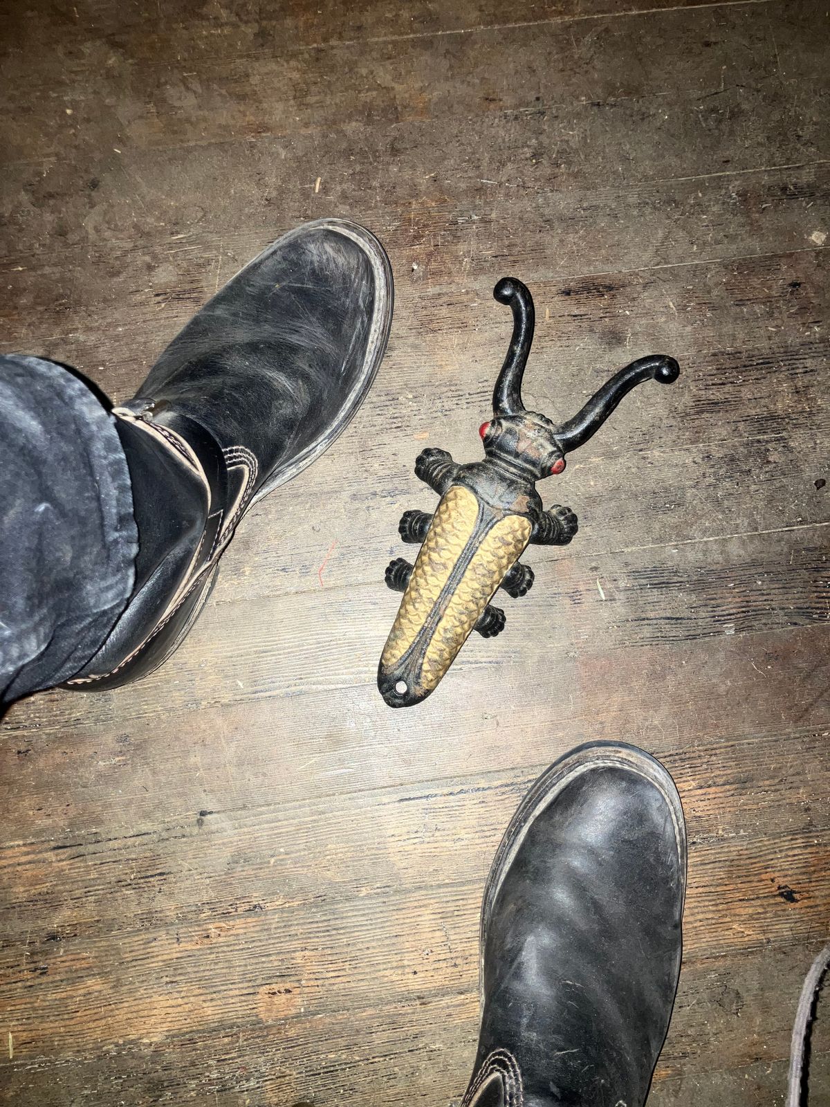 Photo by oldboysblue on February 20, 2025 of the Wesco Mister Lou in Wesco / Horween Black Horsehide.