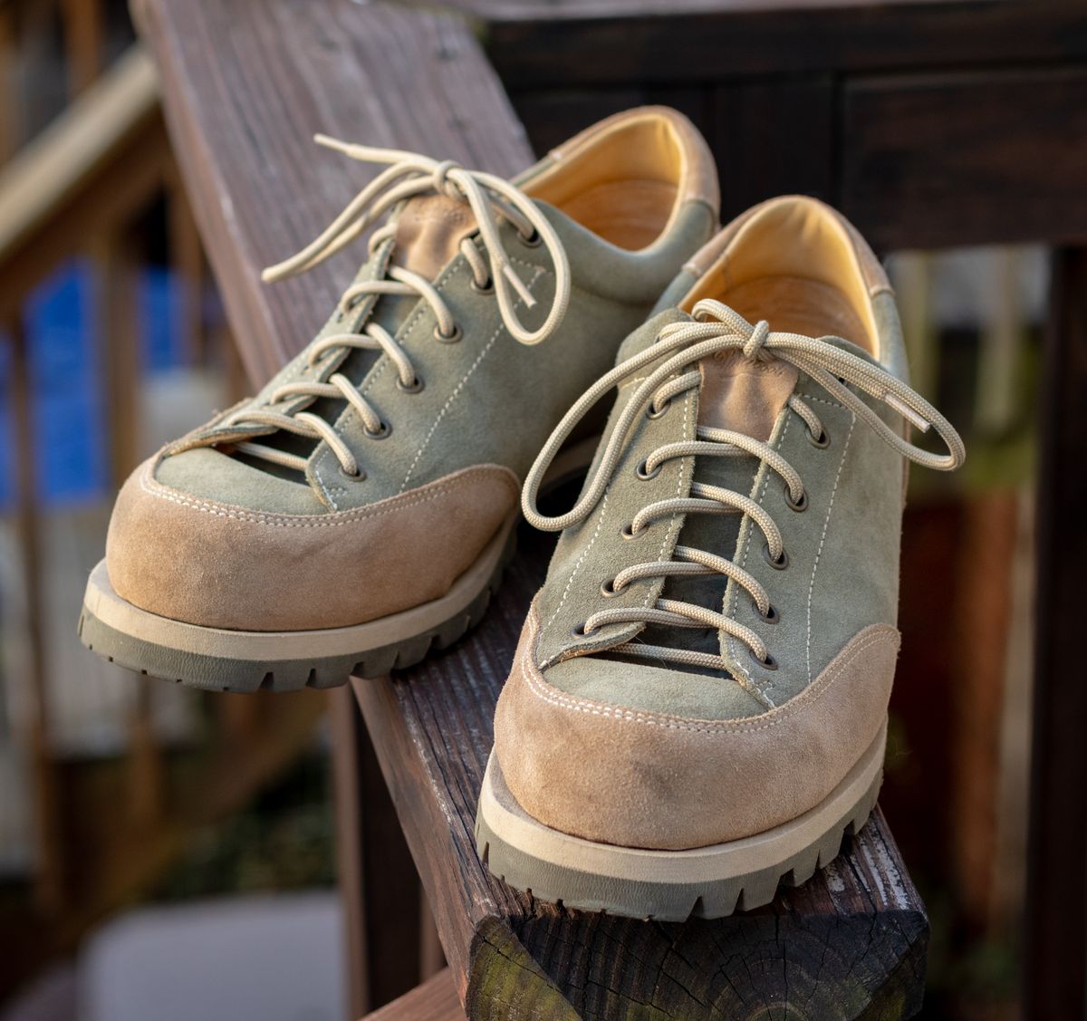 Photo by TheJewishJesus on August 30, 2025 of the Paraboot Montana in Paraboot / Olive Nubuck.