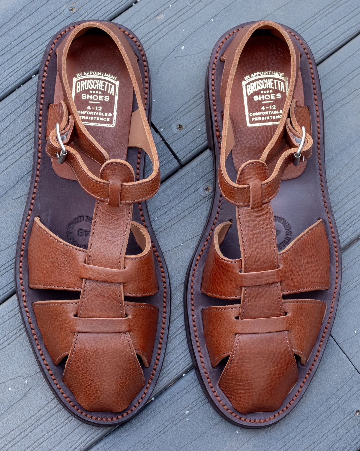 Photo by JewishJesus on March 14, 2026 of the Bruschetta Shoes Orleans in Italian Vacchetta Cowhide.