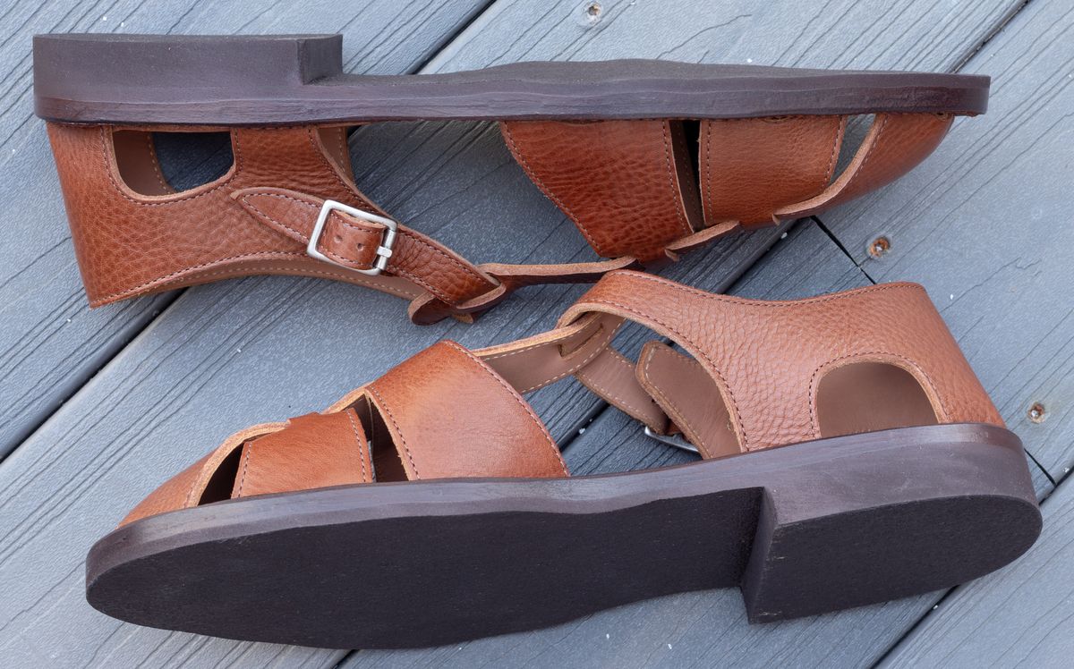 Photo by JewishJesus on March 14, 2026 of the Bruschetta Shoes Orleans in Italian Vacchetta Cowhide.