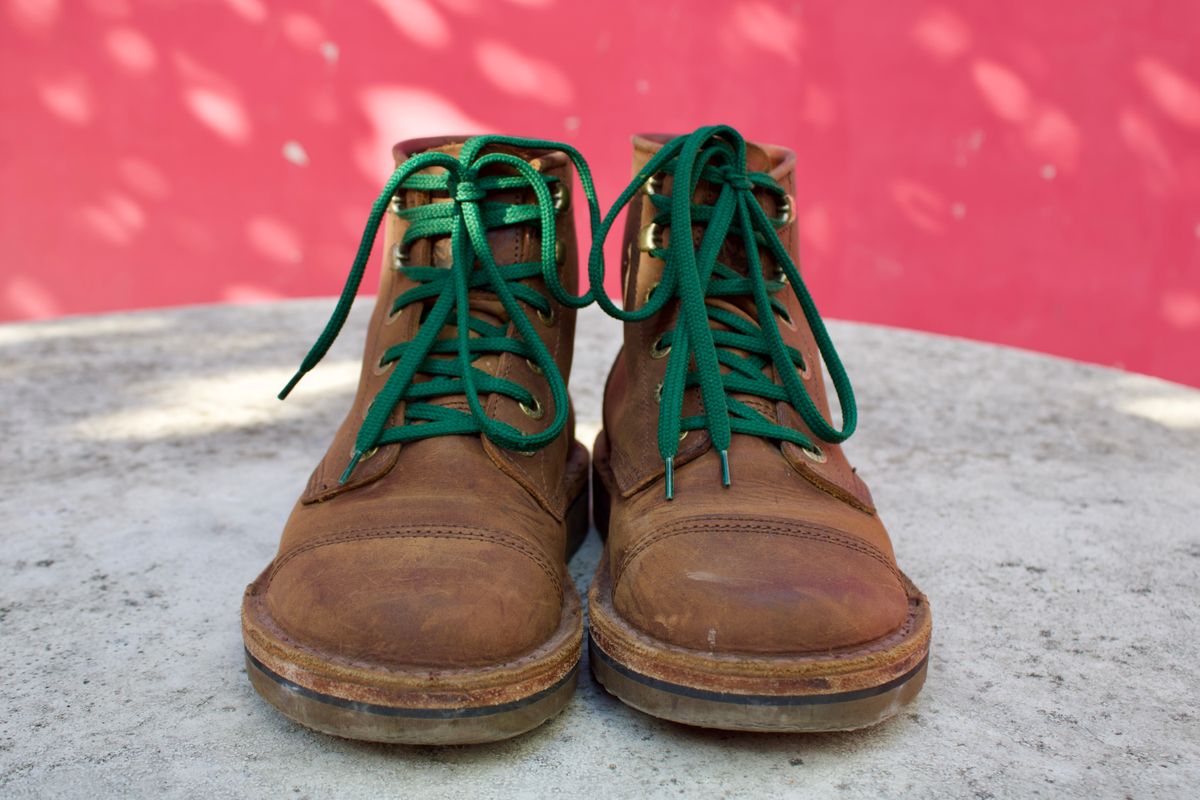 Photo by TangibleLily929Wife on December 1, 2025 of the Jim Green 719 in Bronco Oily Pull Up.