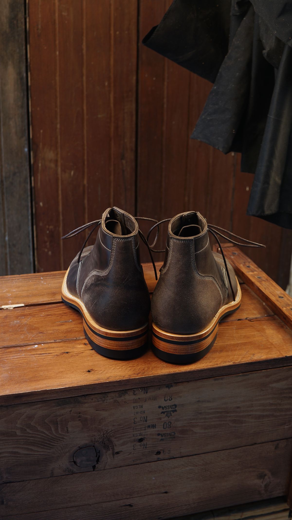 Photo by daniel.johnson7 on March 26, 2025 of the Onderhoud SVC03 Service Boot in Maryam Toscanello Rovescio Sego.