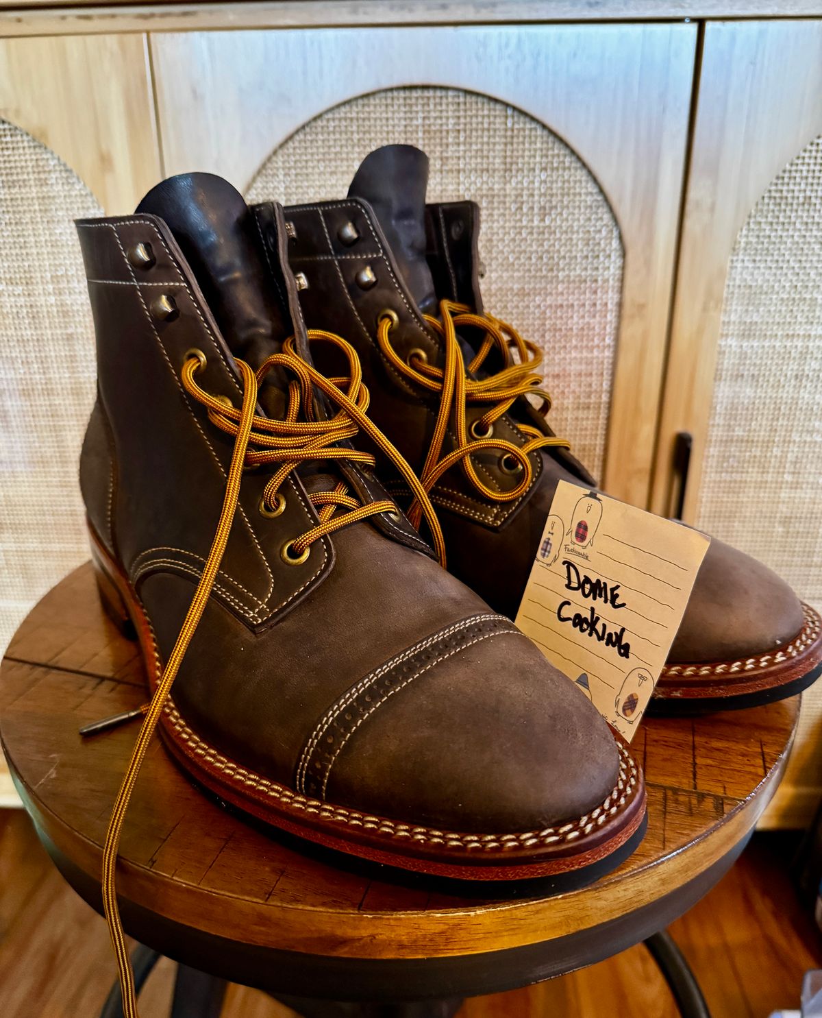 Photo by daniel.johnson7 on November 5, 2025 of the Onderhoud SVC03 Service Boot in Maryam Toscanello Rovescio Sego.