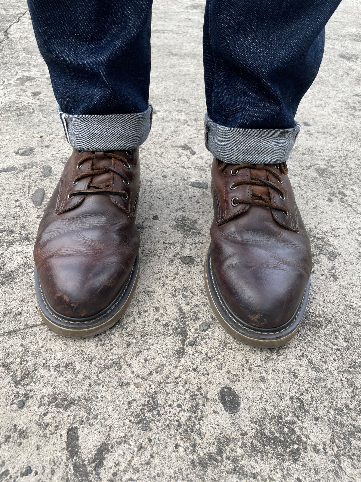 Photo by thedrunkdunker on September 15, 2025 of the Golden Fox 6" Boondocker Boots in Brown Crazy Horse.