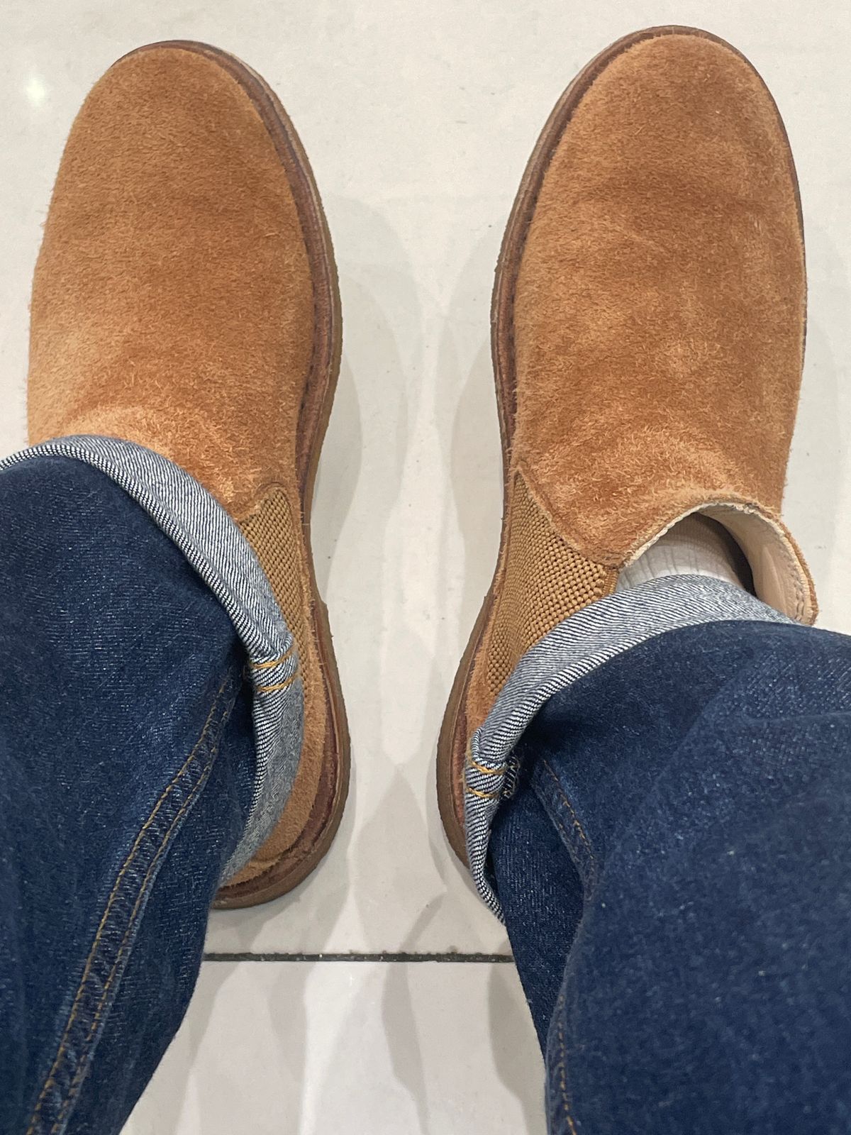 Photo by thedrunkdunker on April 20, 2024 of the Astorflex Bitflex in Tobacco Suede.