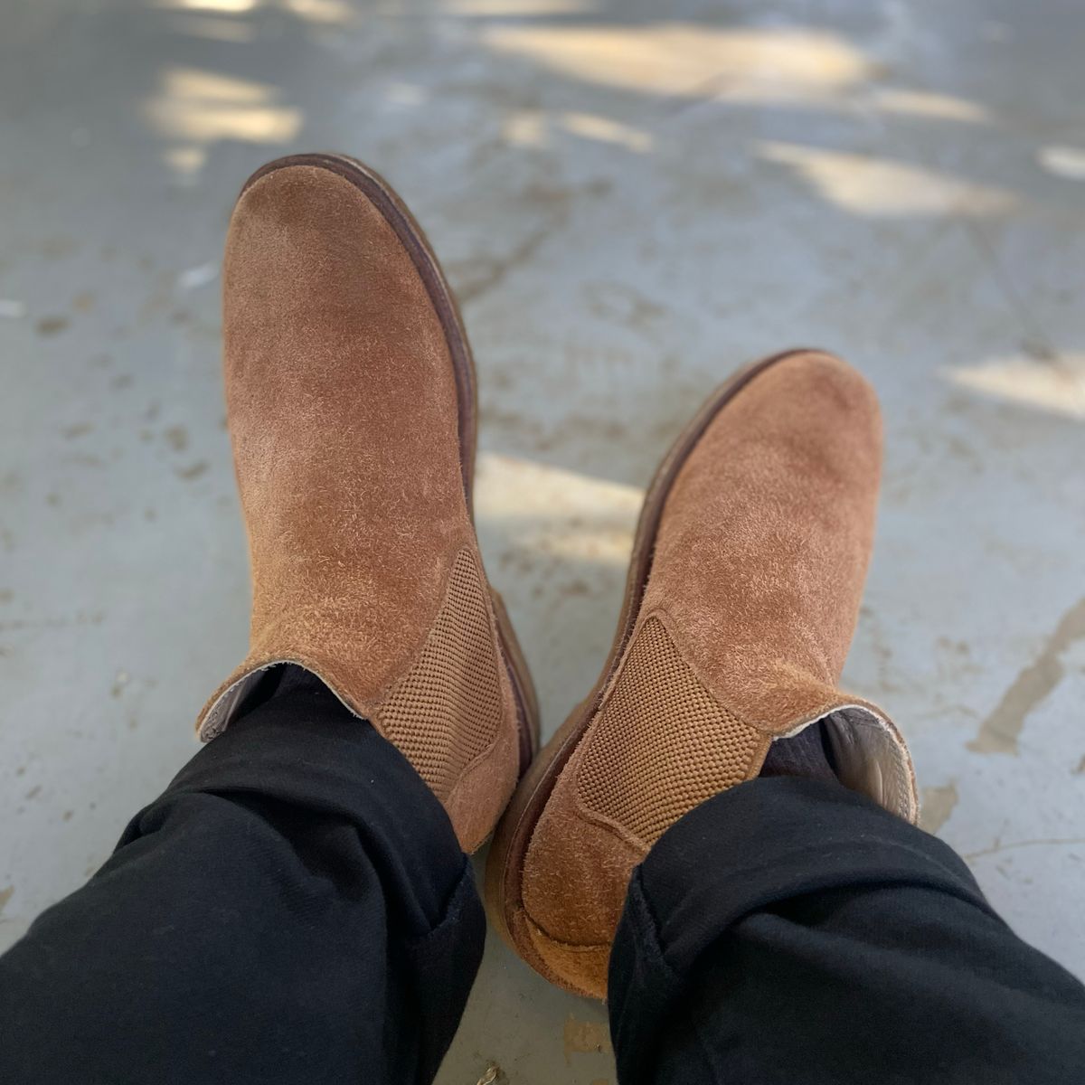 Photo by thedrunkdunker on April 24, 2024 of the Astorflex Bitflex in Tobacco Suede.