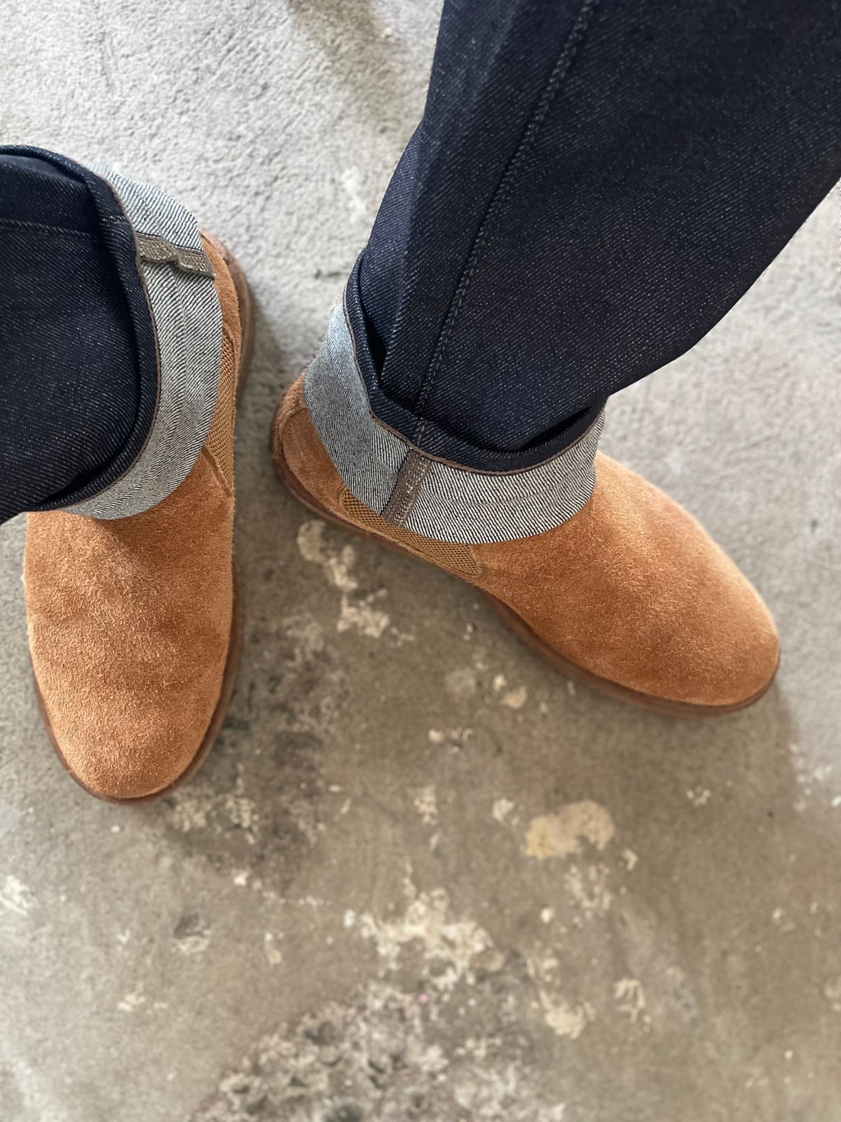 Photo by thedrunkdunker on June 12, 2024 of the Astorflex Bitflex in Tobacco Suede.