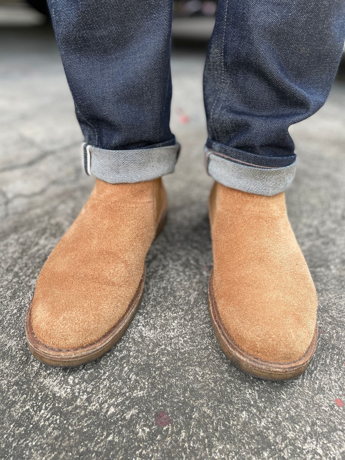 Photo by thedrunkdunker on October 3, 2024 of the Astorflex Bitflex in Tobacco Suede.