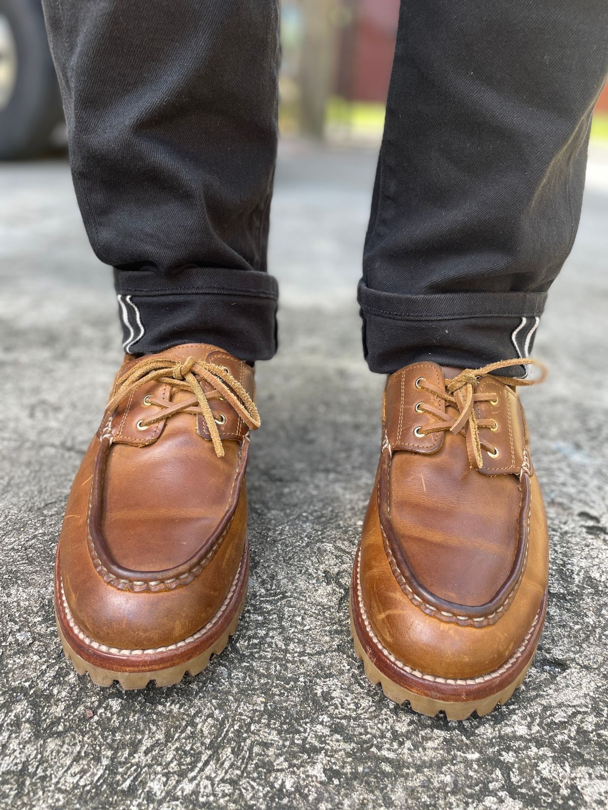 Photo by thedrunkdunker on September 28, 2024 of the Rhodes Tahoe Boat Shoe in Unknown Leather.