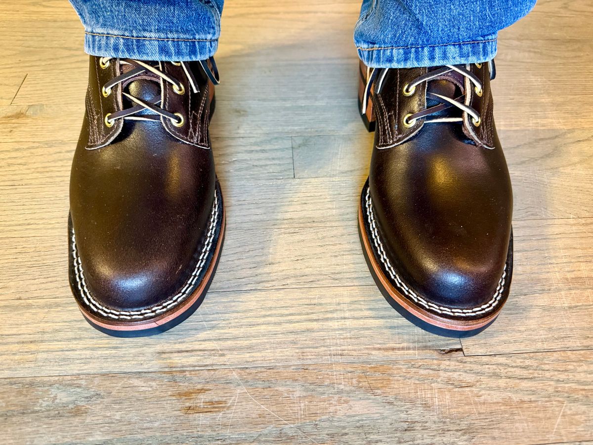 Photo by wayoflife on January 24, 2026 of the Nicks Robert in Horween Brown Waxed Flesh.