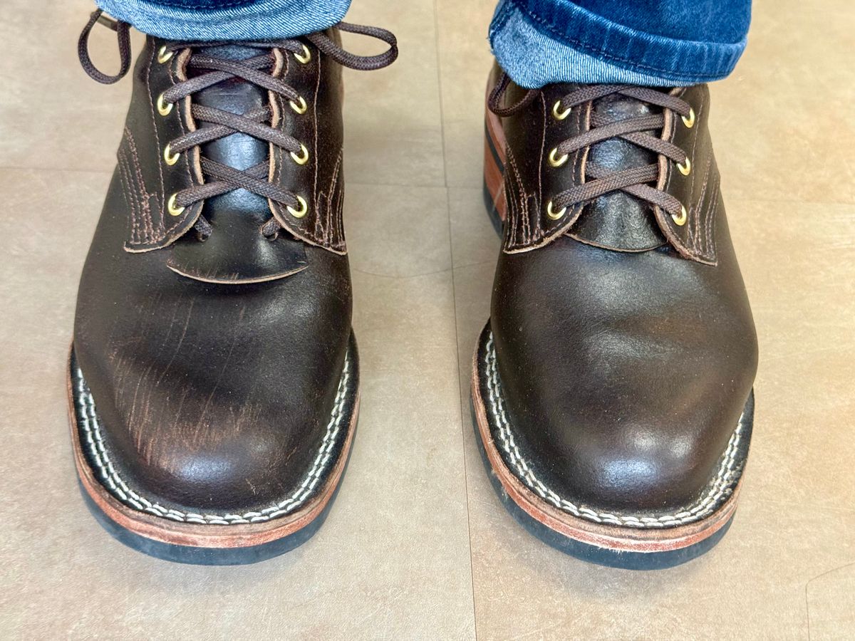 Photo by wayoflife on March 17, 2026 of the Nicks Robert in Horween Brown Waxed Flesh.
