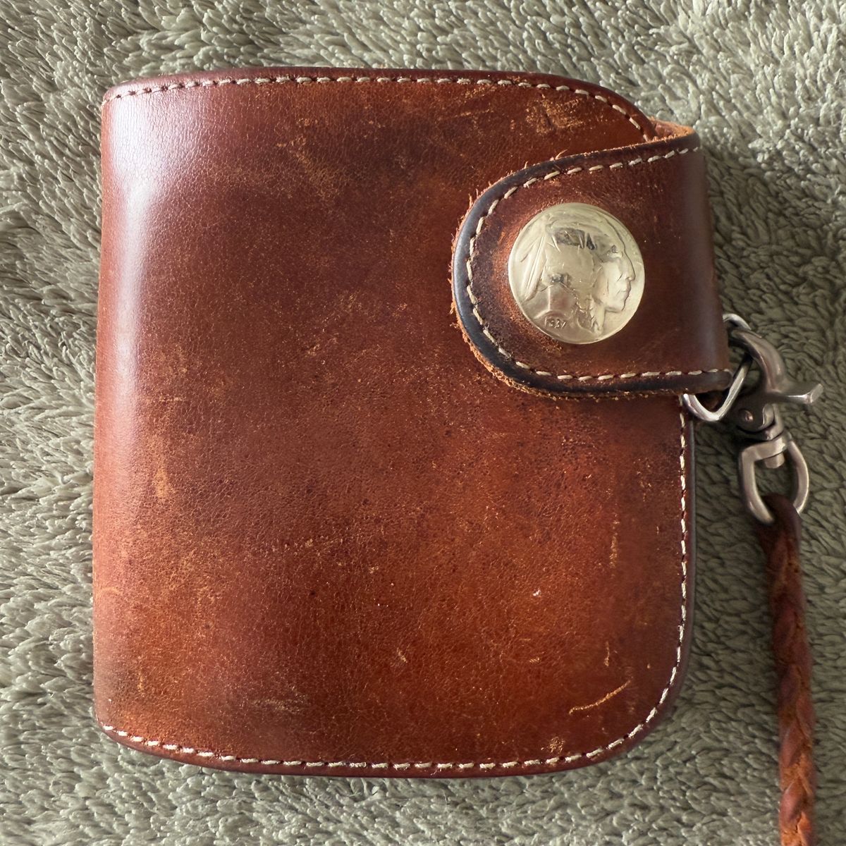 Photo by billynotreally on May 29, 2026 of the Redmoon Early Short Wallet HR-01 in Unknown Natural Veg Tan.