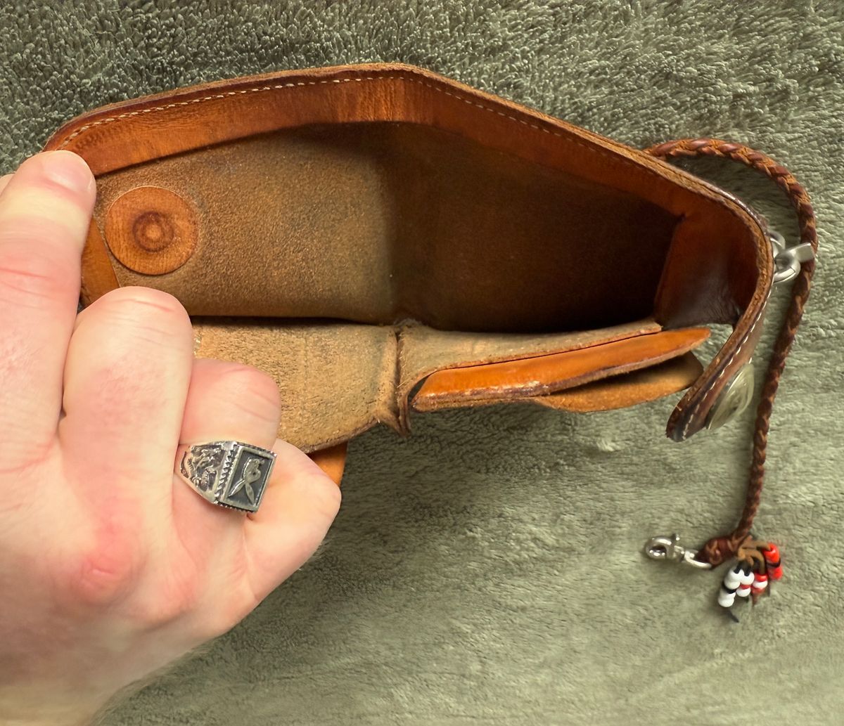 Photo by billynotreally on May 29, 2026 of the Redmoon Early Short Wallet HR-01 in Unknown Natural Veg Tan.