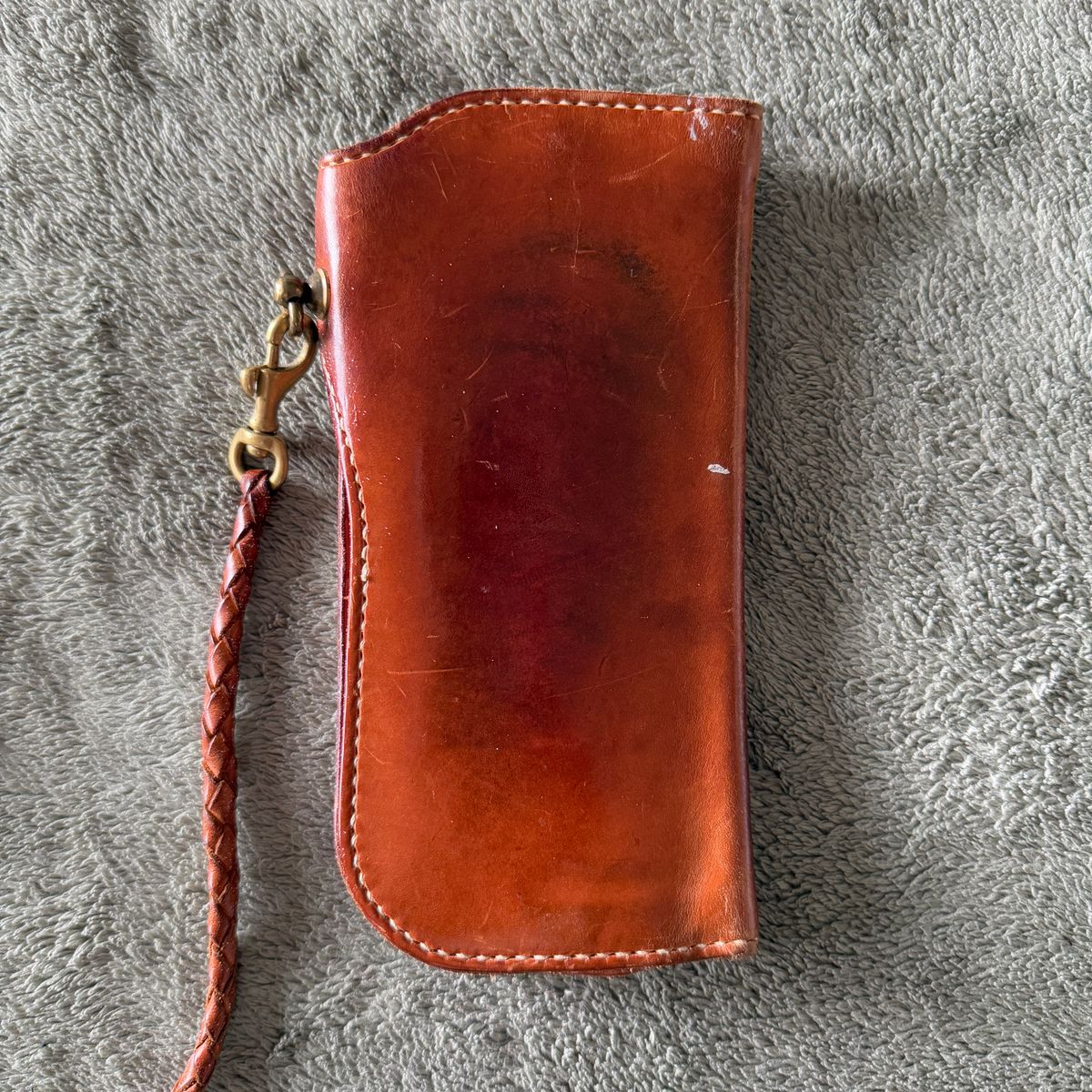 Photo by billynotreally on May 29, 2026 of the Eternal Leather Goods Biker Long Wallet in Unknown Natural Veg Tan.