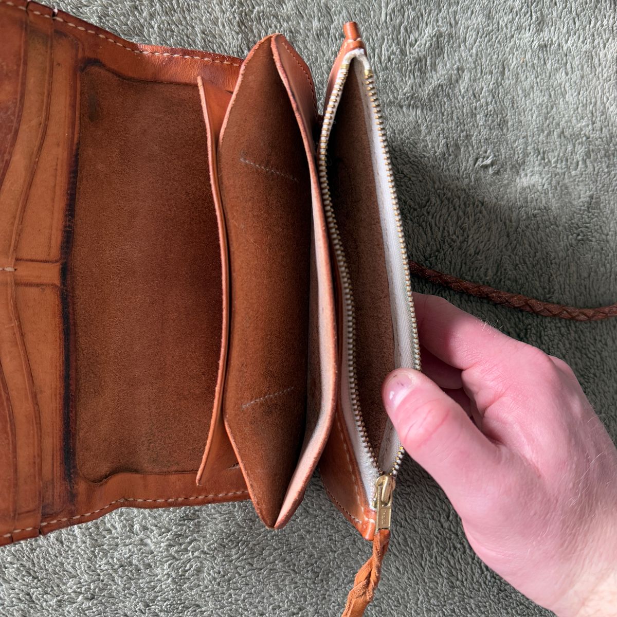 Photo by billynotreally on May 29, 2026 of the Eternal Leather Goods Biker Long Wallet in Unknown Natural Veg Tan.