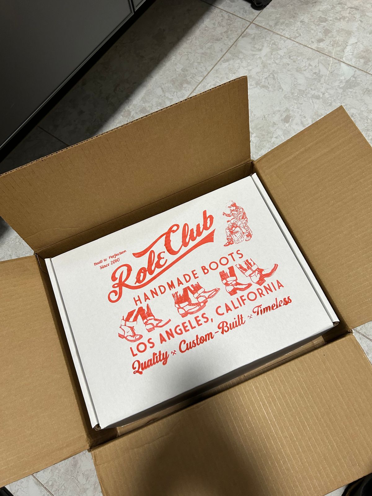 Photo by Patrick_Kwon on March 30, 2026 of the Role Club Engineer Boots in Grey Maryam Italy Horsebutt.