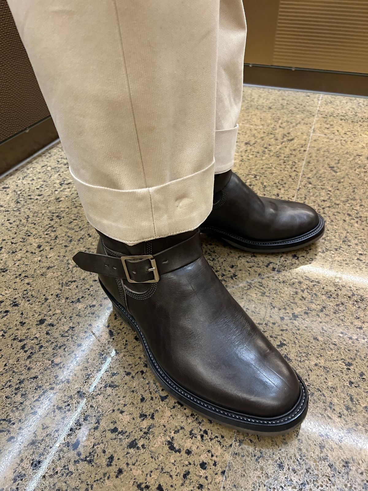 Photo by Patrick_Kwon on April 6, 2026 of the Role Club Engineer Boots in Grey Maryam Italy Horsebutt.