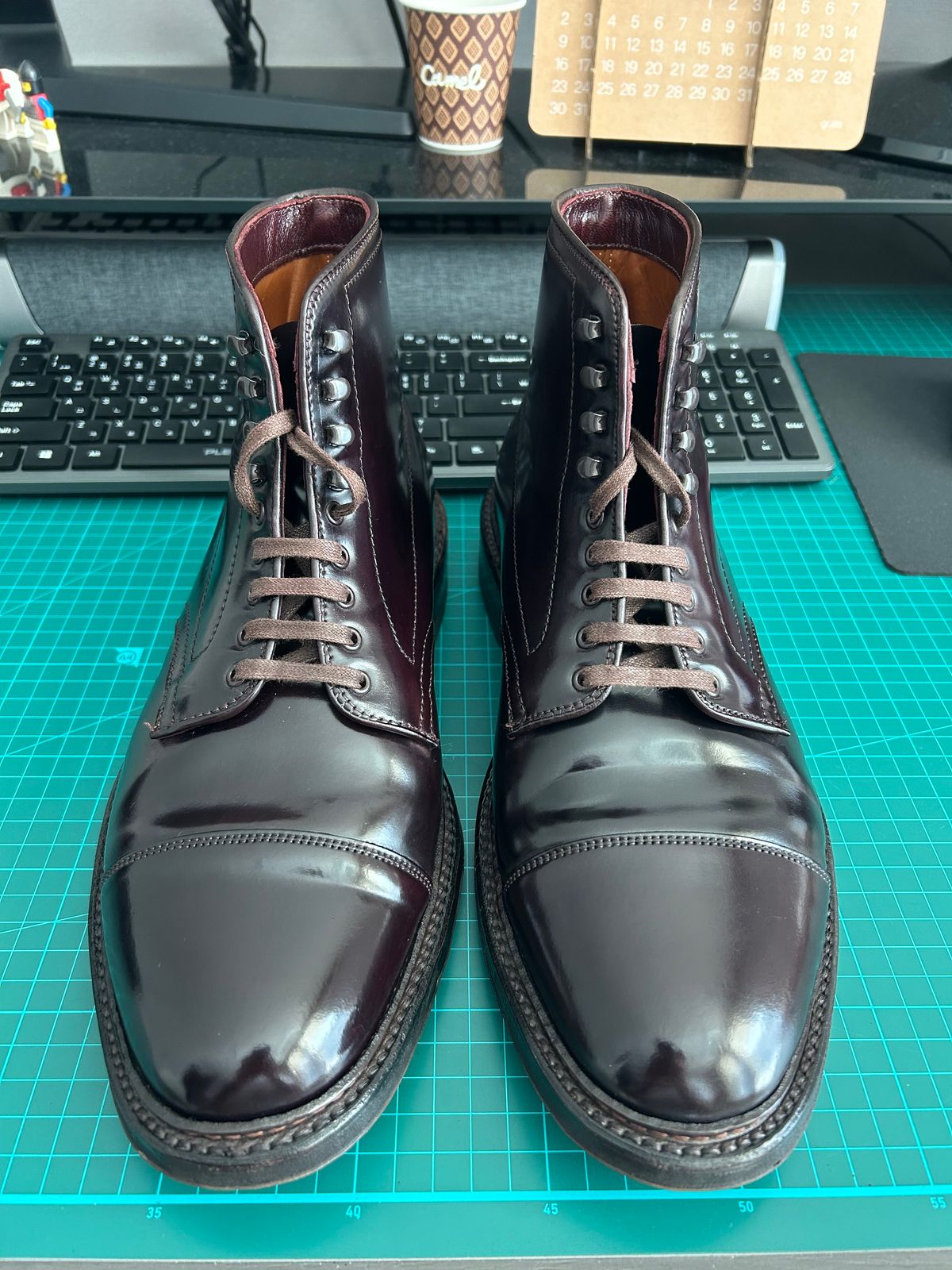 Photo by Patrick_Kwon on November 23, 2024 of the Alden Parajumper Boots in Horween Color 8 Shell Cordovan.