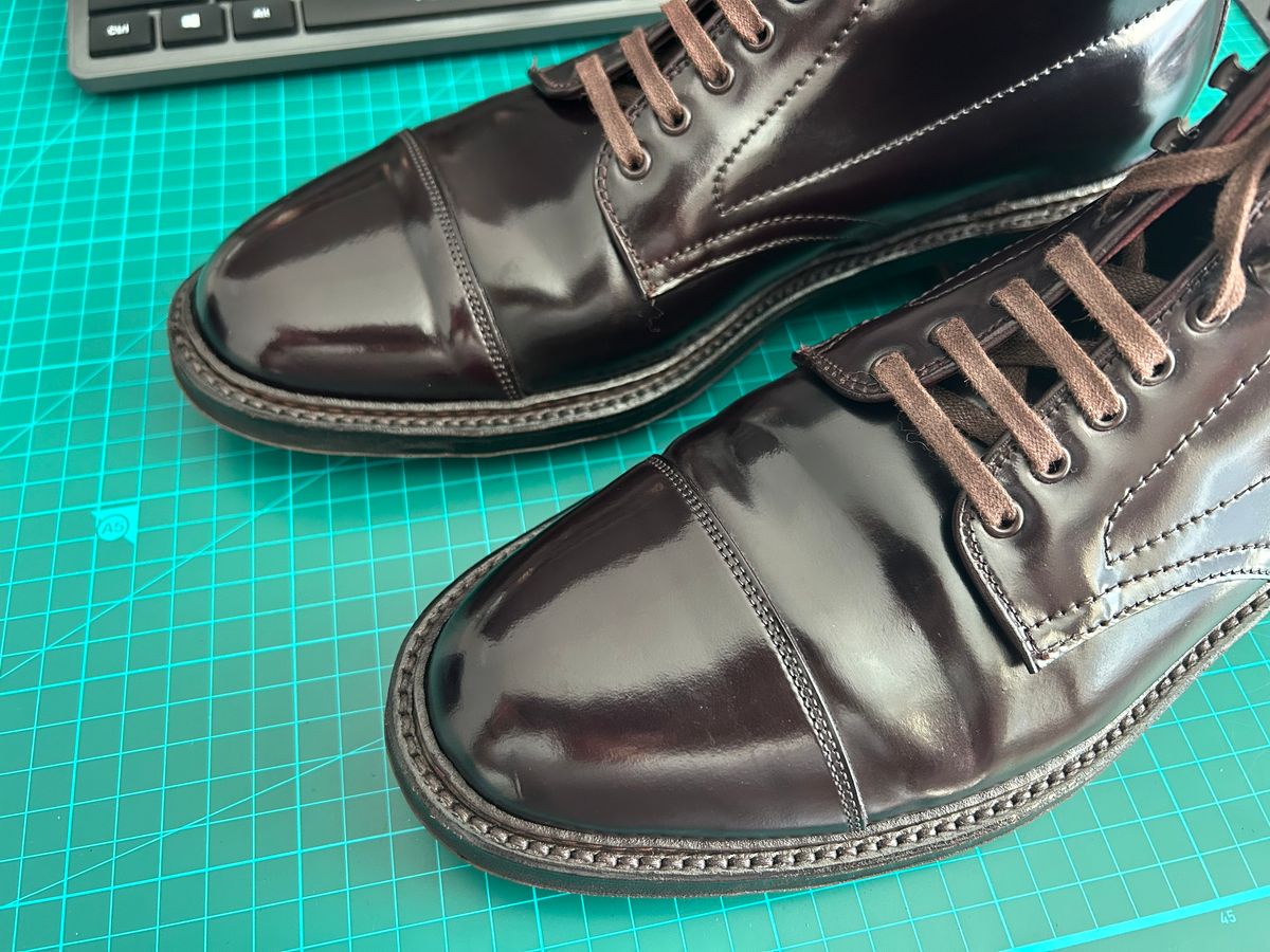 Photo by Patrick_Kwon on November 23, 2024 of the Alden Parajumper Boots in Horween Color 8 Shell Cordovan.