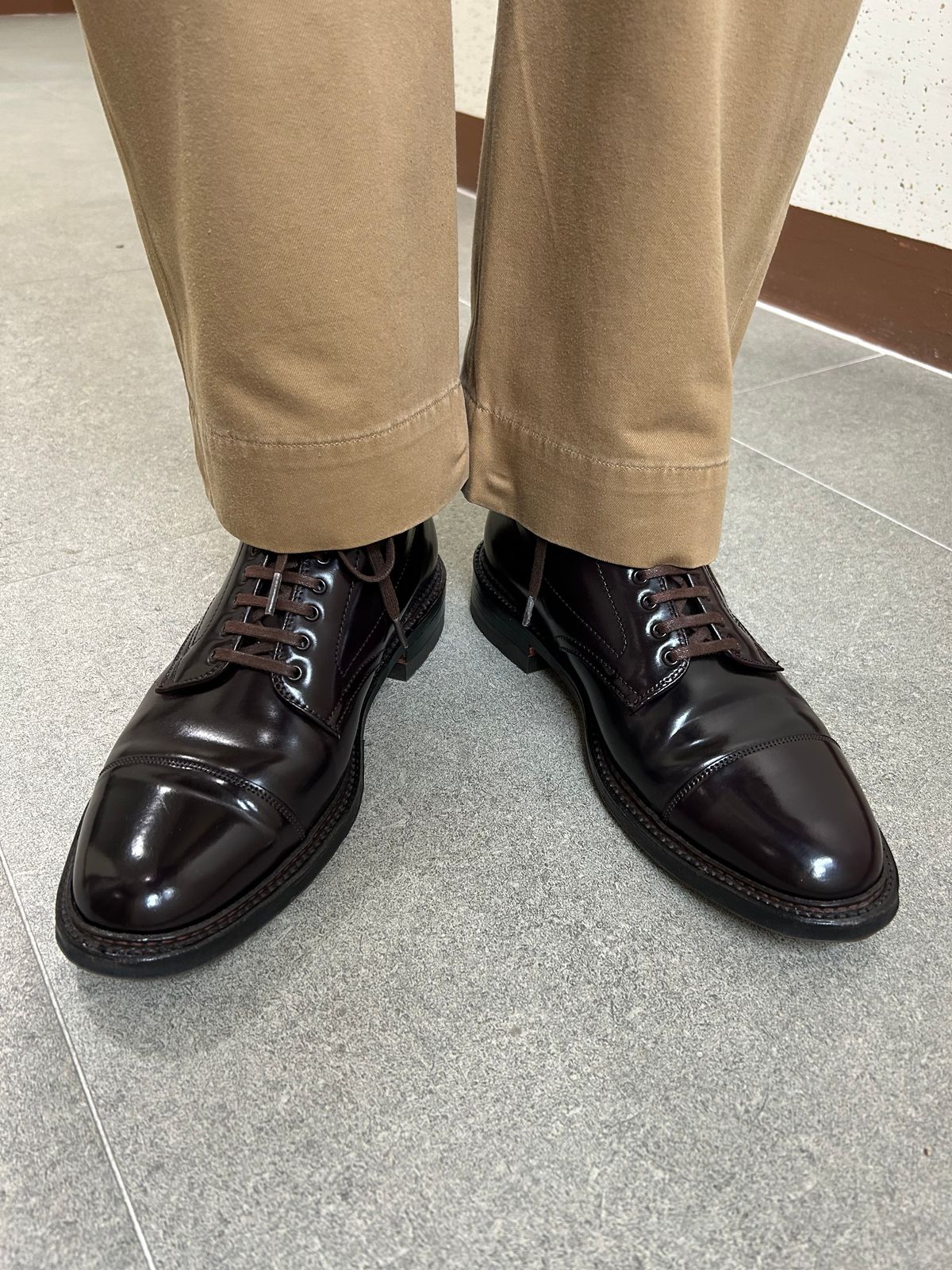 Photo by Patrick_Kwon on September 22, 2025 of the Alden Parajumper Boots in Horween Color 8 Shell Cordovan.