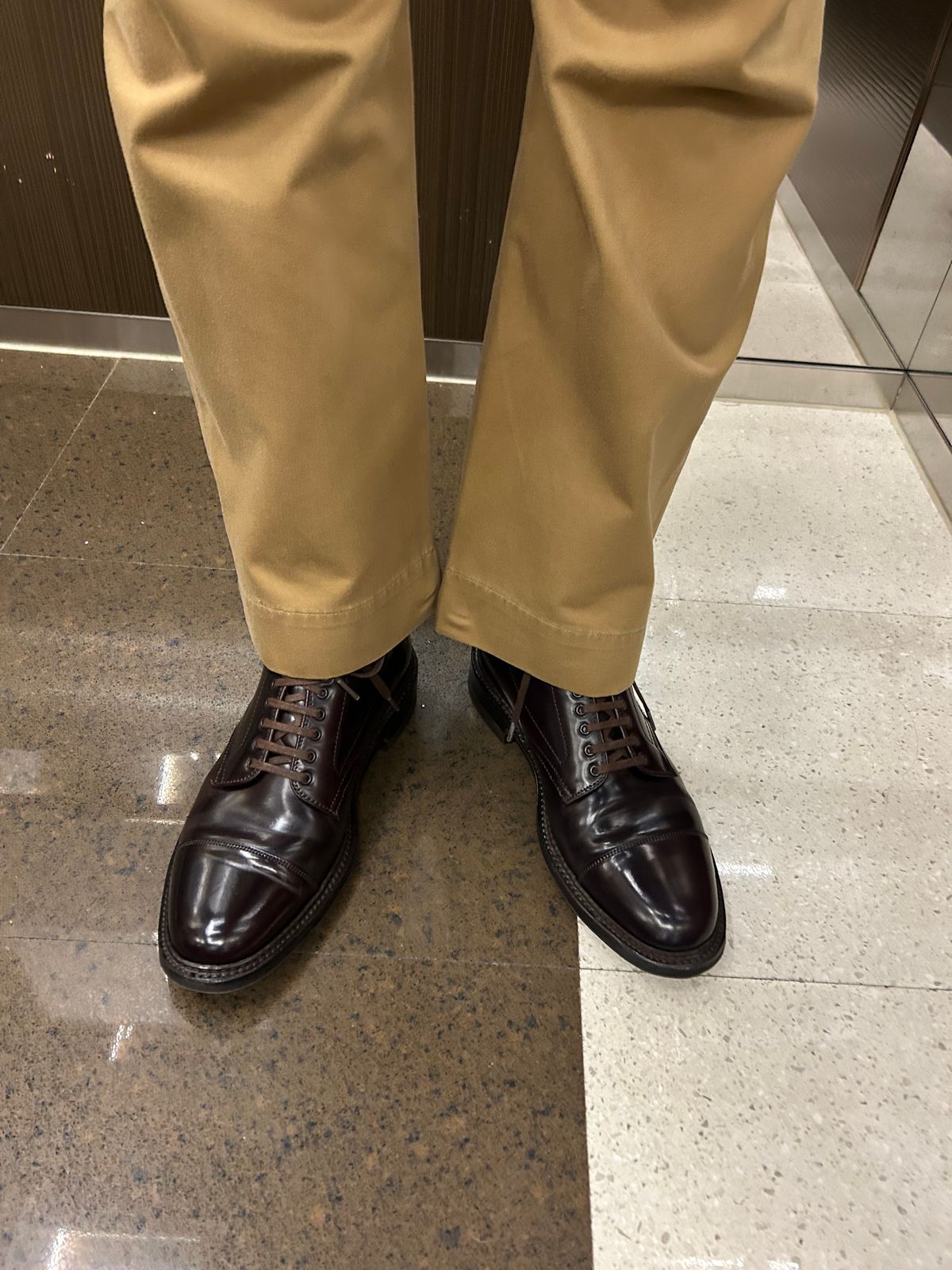 Photo by Patrick_Kwon on September 22, 2025 of the Alden Parajumper Boots in Horween Color 8 Shell Cordovan.