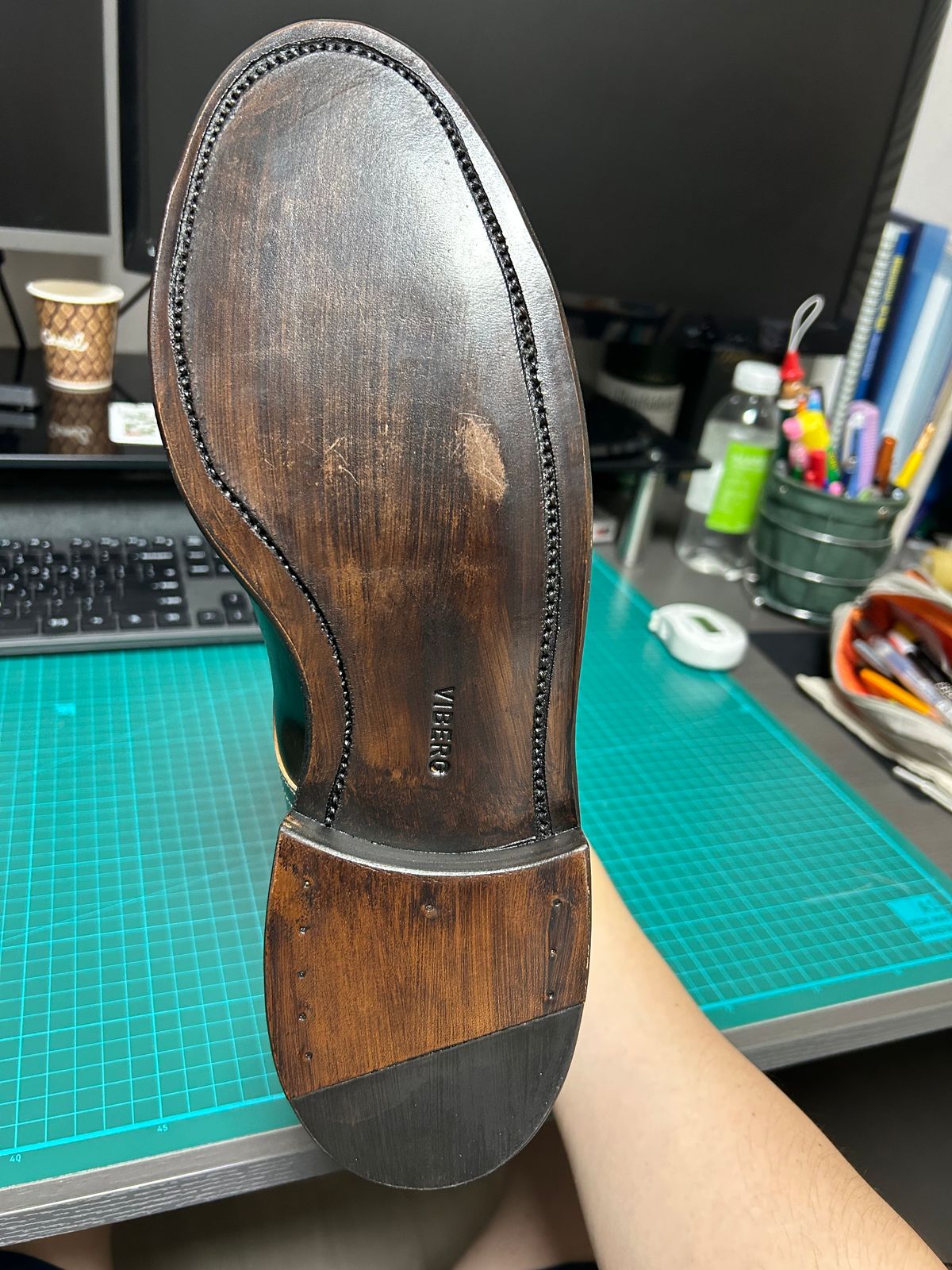 Photo by Patrick_Kwon on October 15, 2025 of the Viberg Halkett in Horween Old Bronze Shell Cordovan.