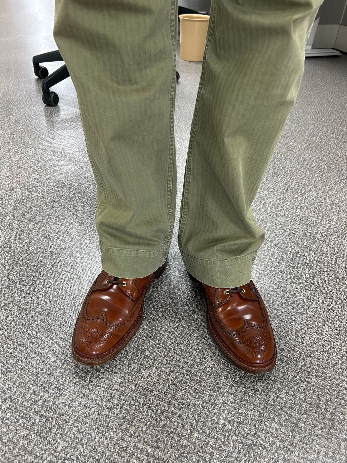 Photo by Patrick_Kwon on September 18, 2025 of the Alden Wingtip Boot in Horween Amaretto Shell Cordovan.