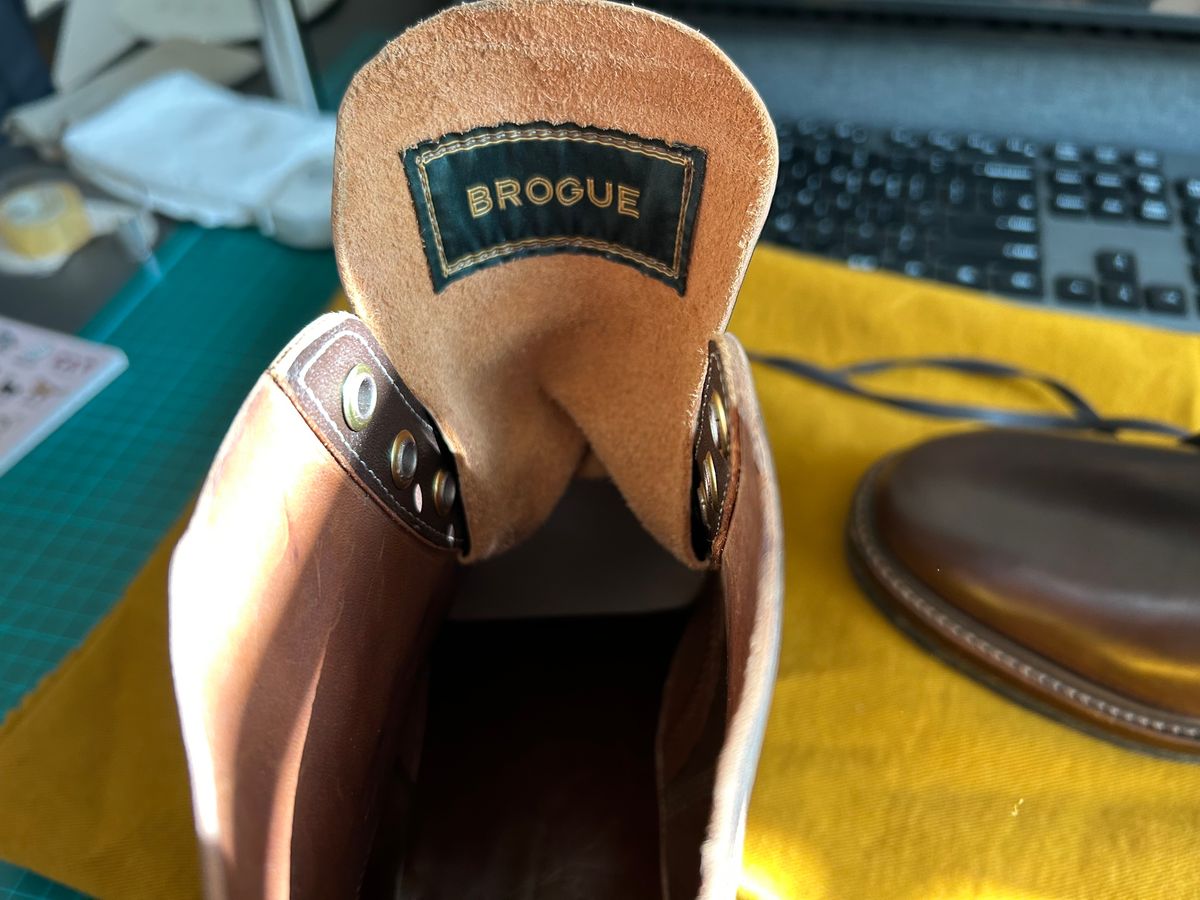 Photo by Patrick_Kwon on December 23, 2024 of the Role Club Boondockers in Horween Dark Cognac Shell Cordovan.