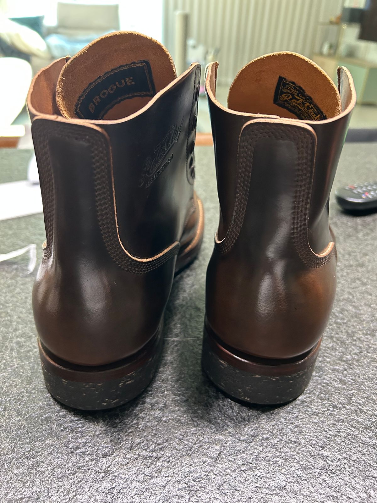 Photo by Patrick_Kwon on December 23, 2024 of the Role Club Boondockers in Horween Dark Cognac Shell Cordovan.
