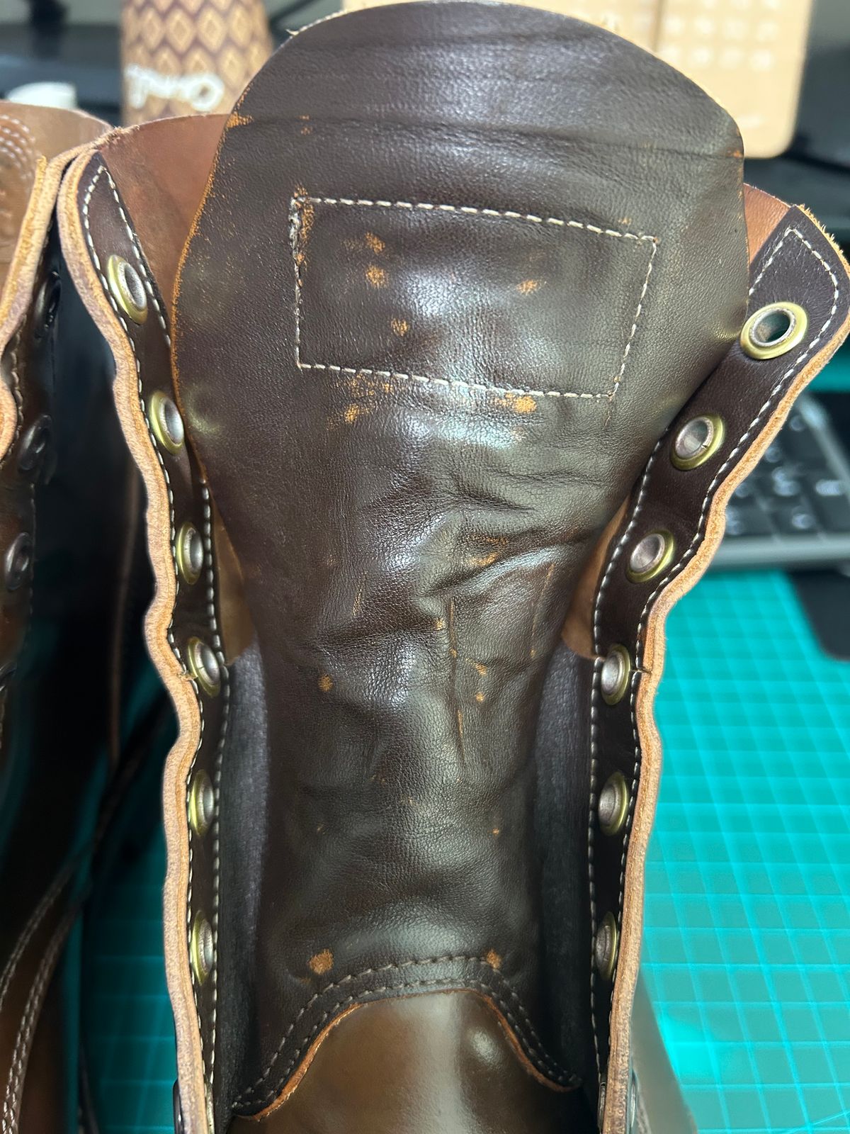 Photo by Patrick_Kwon on January 29, 2025 of the Role Club Boondockers in Horween Dark Cognac Shell Cordovan.