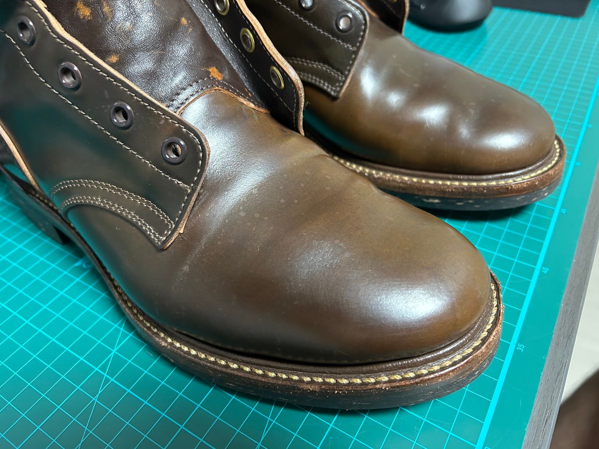 Photo by Patrick_Kwon on April 9, 2025 of the Role Club Boondockers in Horween Dark Cognac Shell Cordovan.