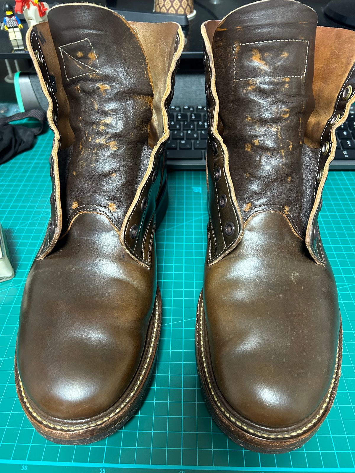 Photo by Patrick_Kwon on April 9, 2025 of the Role Club Boondockers in Horween Dark Cognac Shell Cordovan.