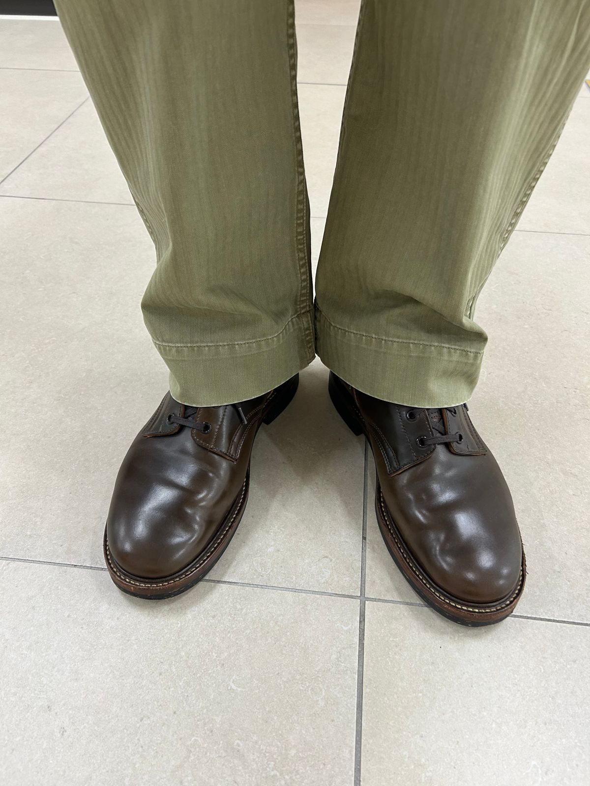 Photo by Patrick_Kwon on October 14, 2025 of the Role Club Boondockers in Horween Dark Cognac Shell Cordovan.