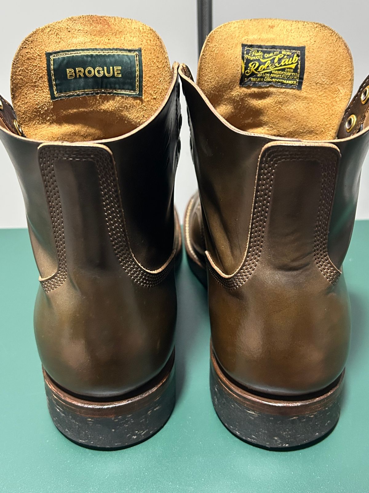 Photo by Patrick_Kwon on October 28, 2025 of the Role Club Boondockers in Horween Dark Cognac Shell Cordovan.