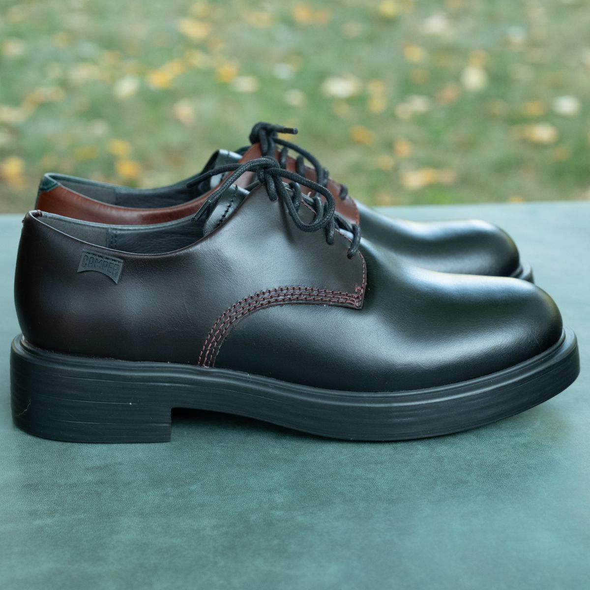 Photo by poppyseed55 on October 3, 2025 of the Camper Twins, multicolor shoes in Calfskin.