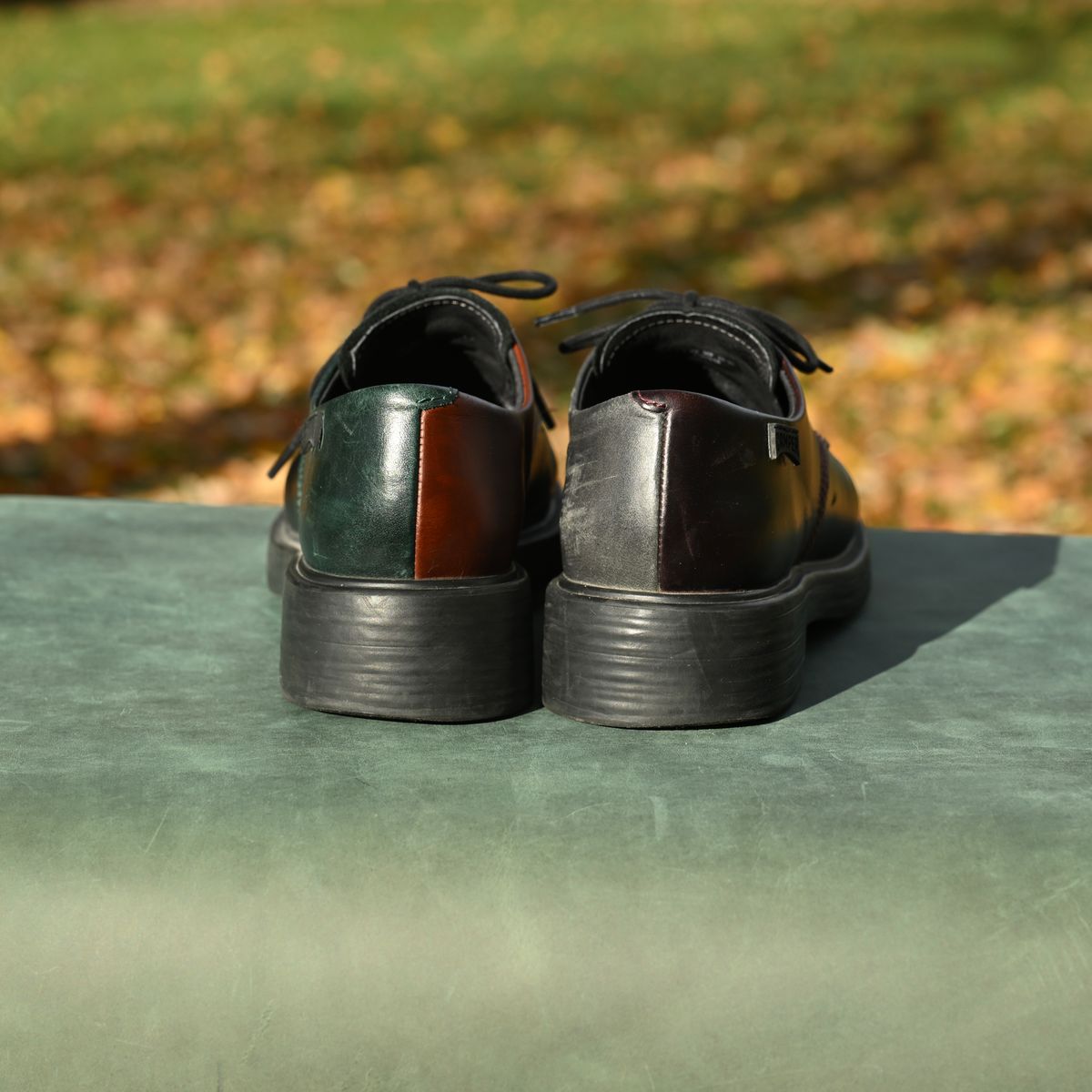 Photo by poppyseed55 on November 2, 2025 of the Camper Twins, multicolor shoes in Calfskin.