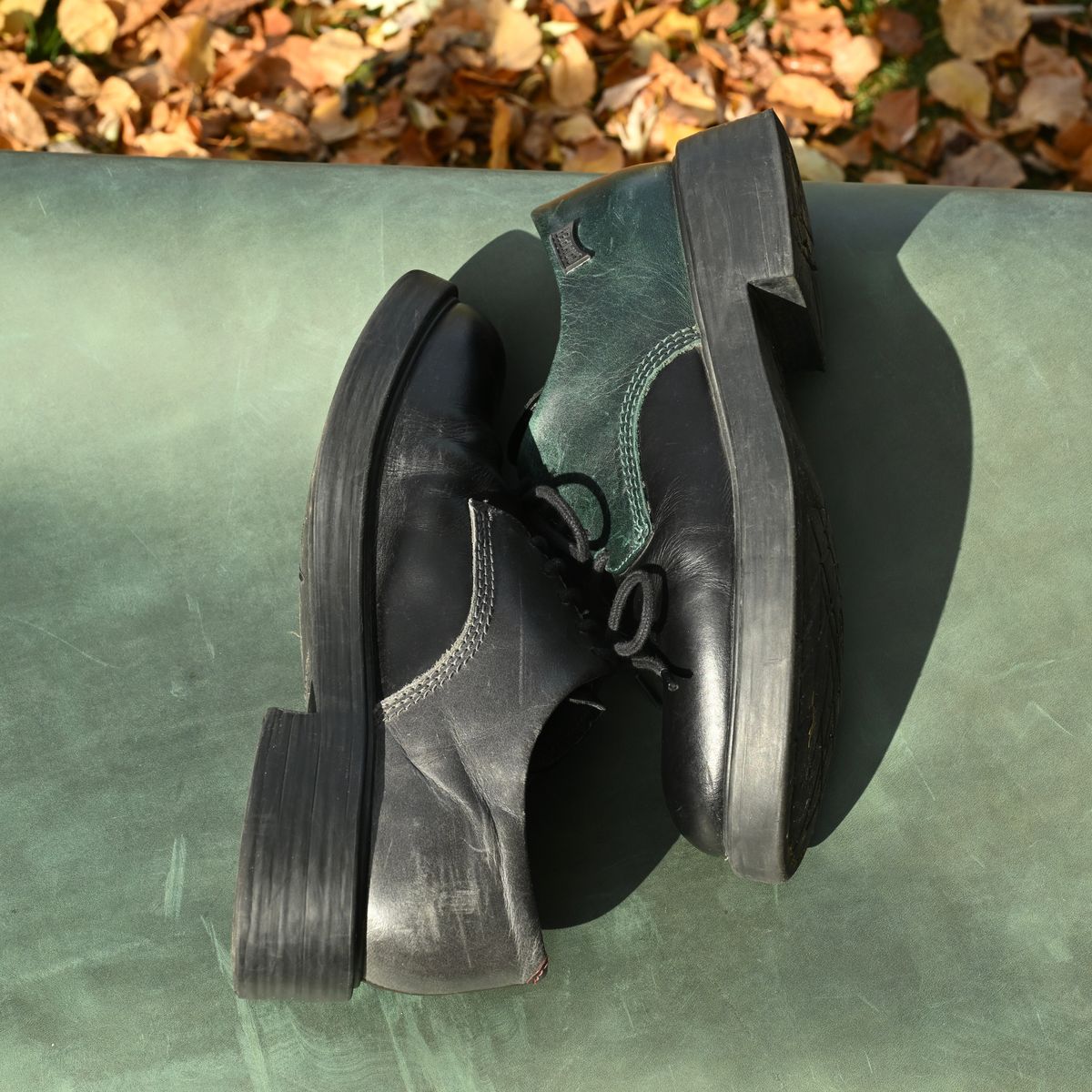 Photo by poppyseed55 on November 2, 2025 of the Camper Twins, multicolor shoes in Calfskin.