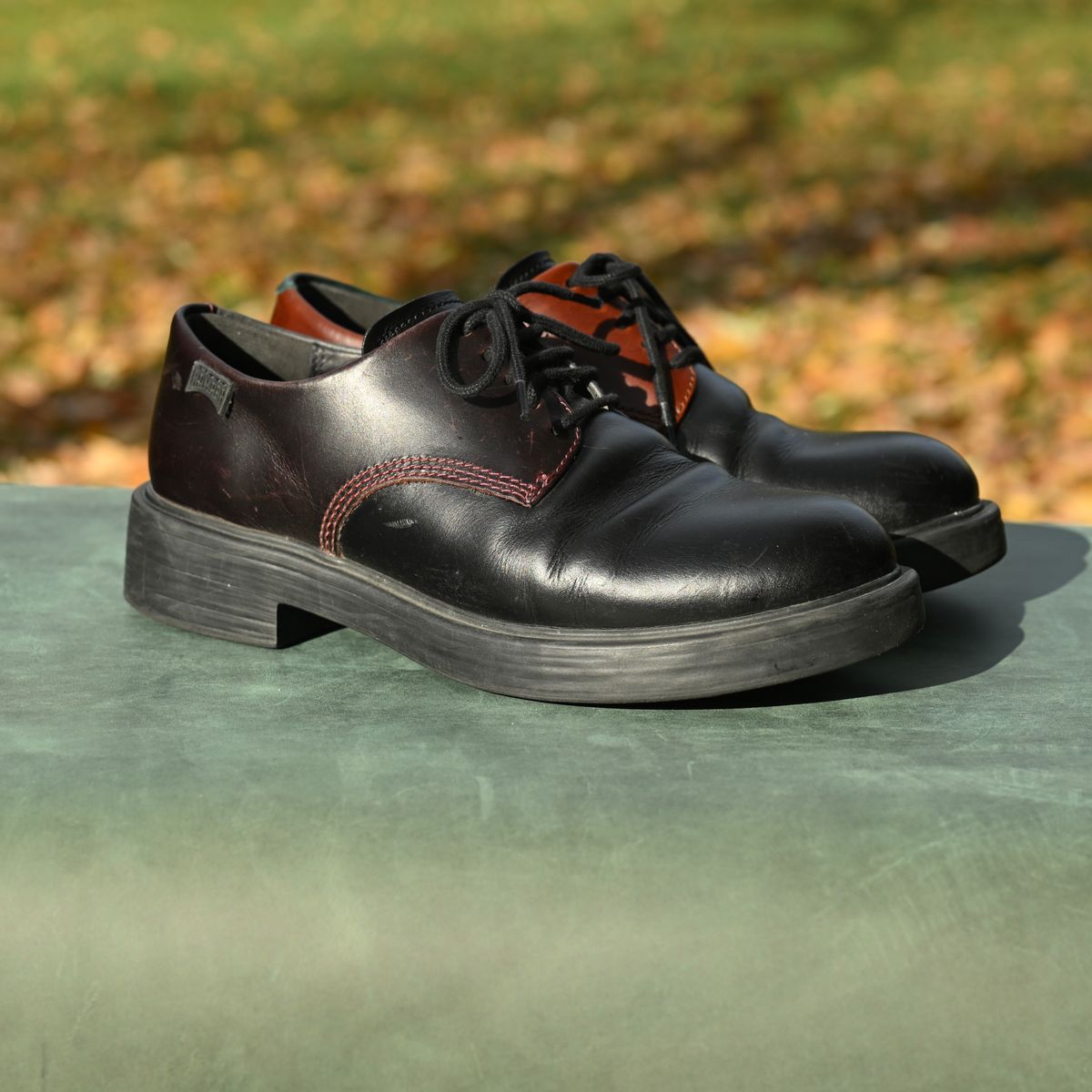 Photo by poppyseed55 on November 2, 2025 of the Camper Twins, multicolor shoes in Calfskin.