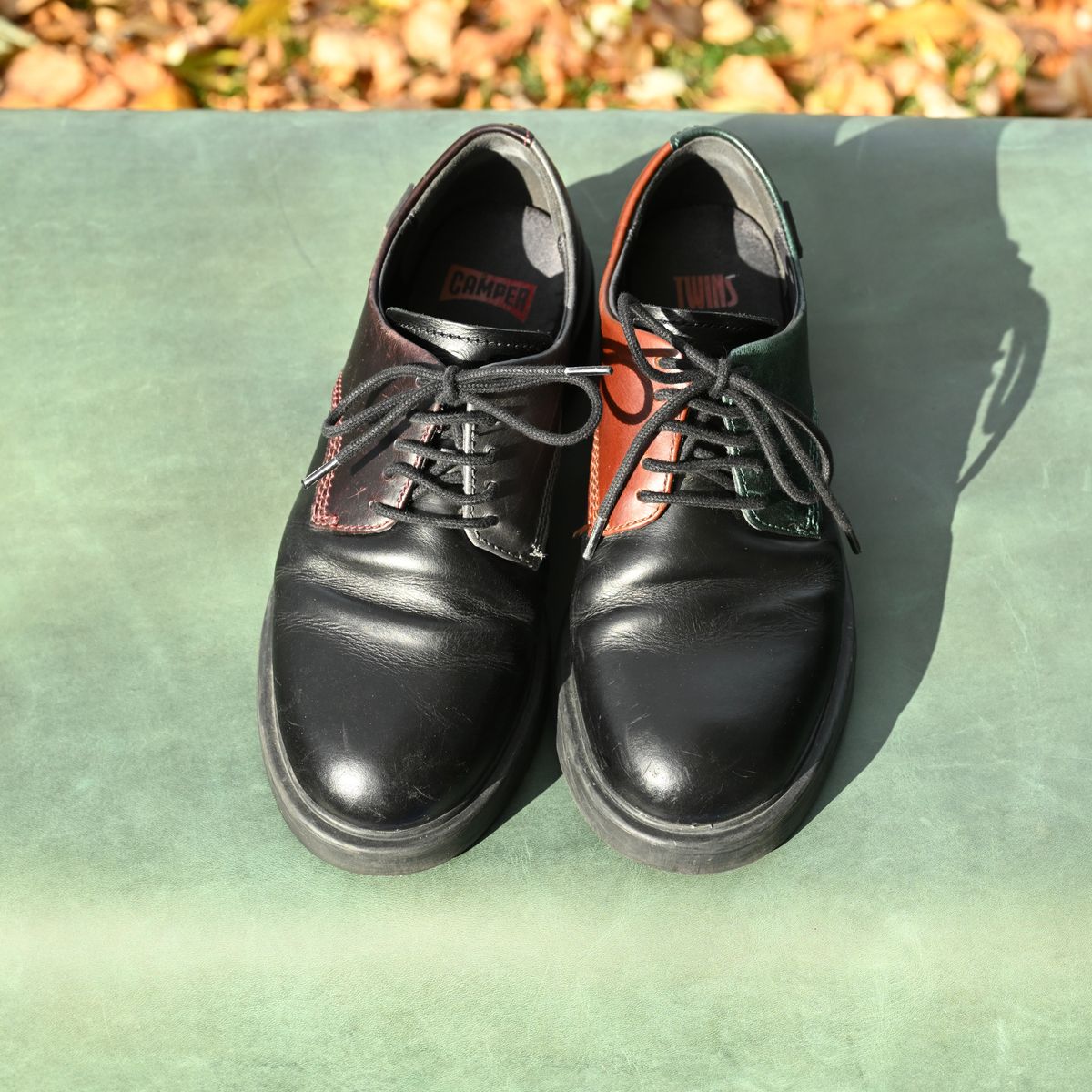 Photo by poppyseed55 on November 2, 2025 of the Camper Twins, multicolor shoes in Calfskin.