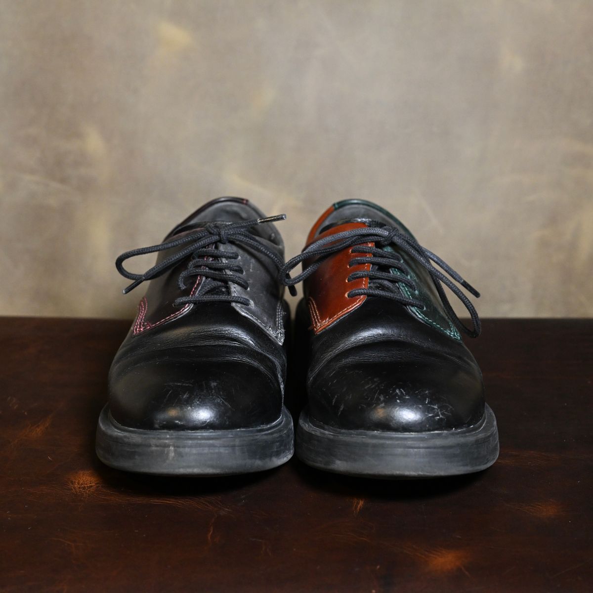 Photo by poppyseed55 on February 5, 2026 of the Camper Twins, multicolor shoes in Calfskin.