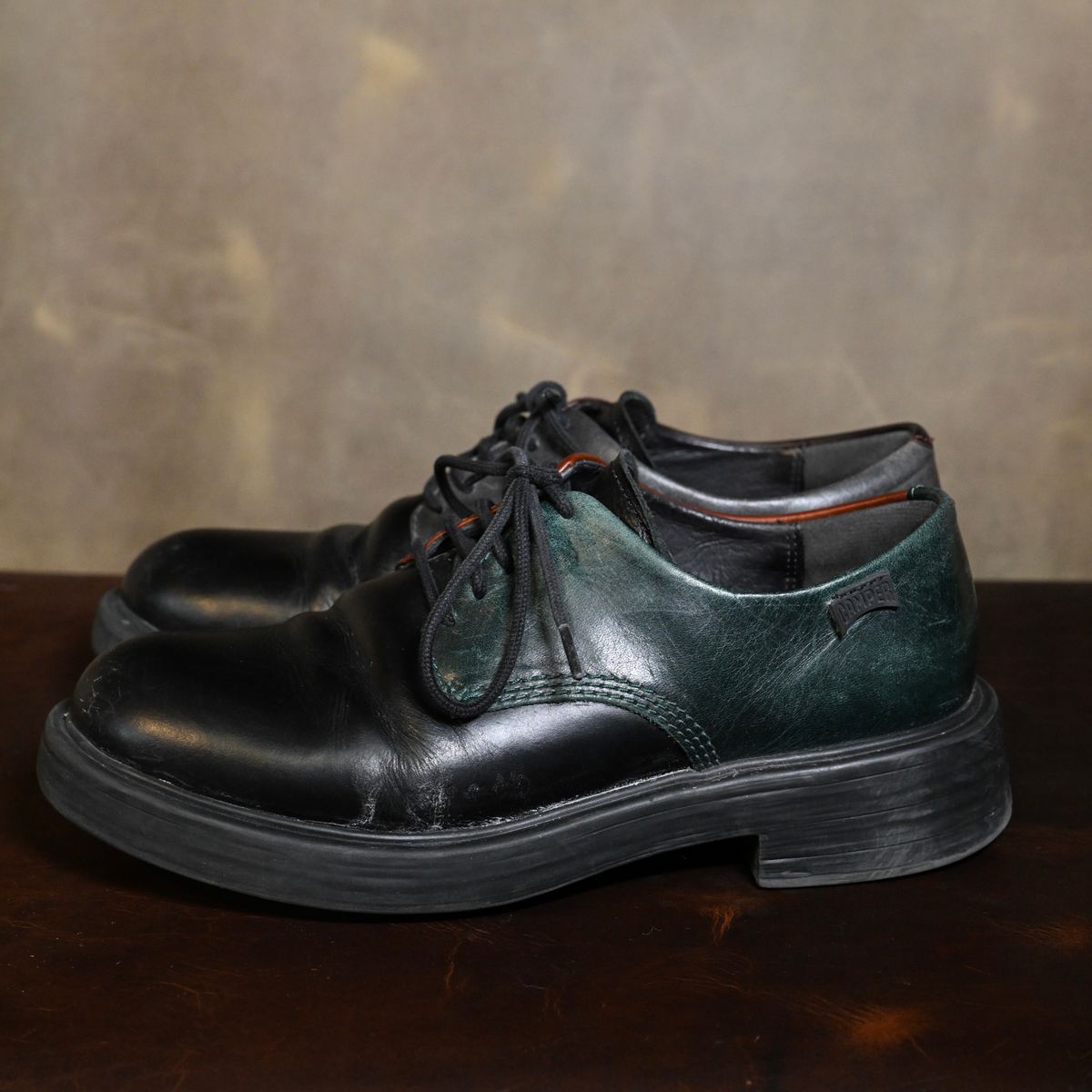 Photo by poppyseed55 on February 5, 2026 of the Camper Twins, multicolor shoes in Calfskin.