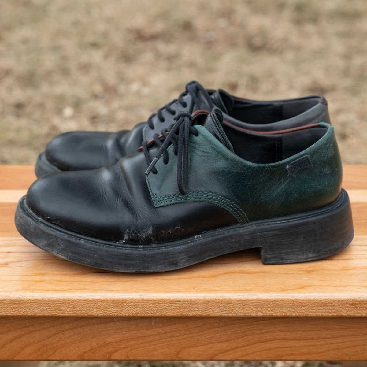 Photo by poppyseed55 on March 5, 2026 of the Camper Twins, multicolor shoes in Calfskin.