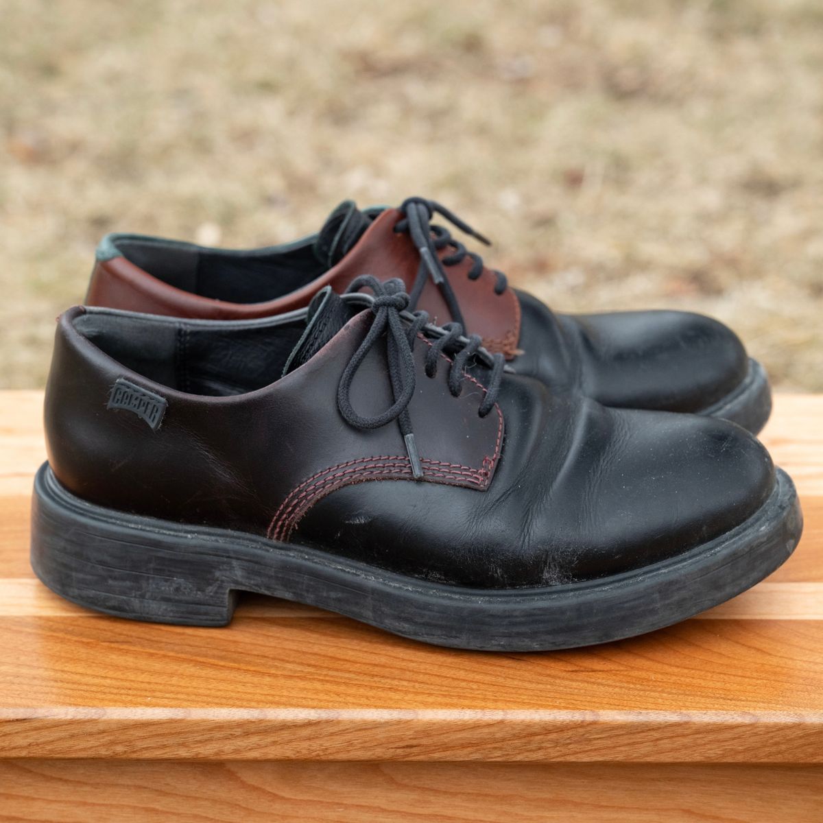 Photo by poppyseed55 on March 5, 2026 of the Camper Twins, multicolor shoes in Calfskin.