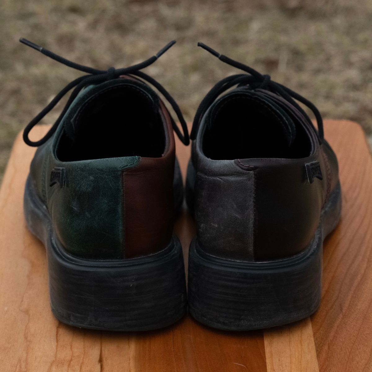 Photo by poppyseed55 on March 5, 2026 of the Camper Twins, multicolor shoes in Calfskin.