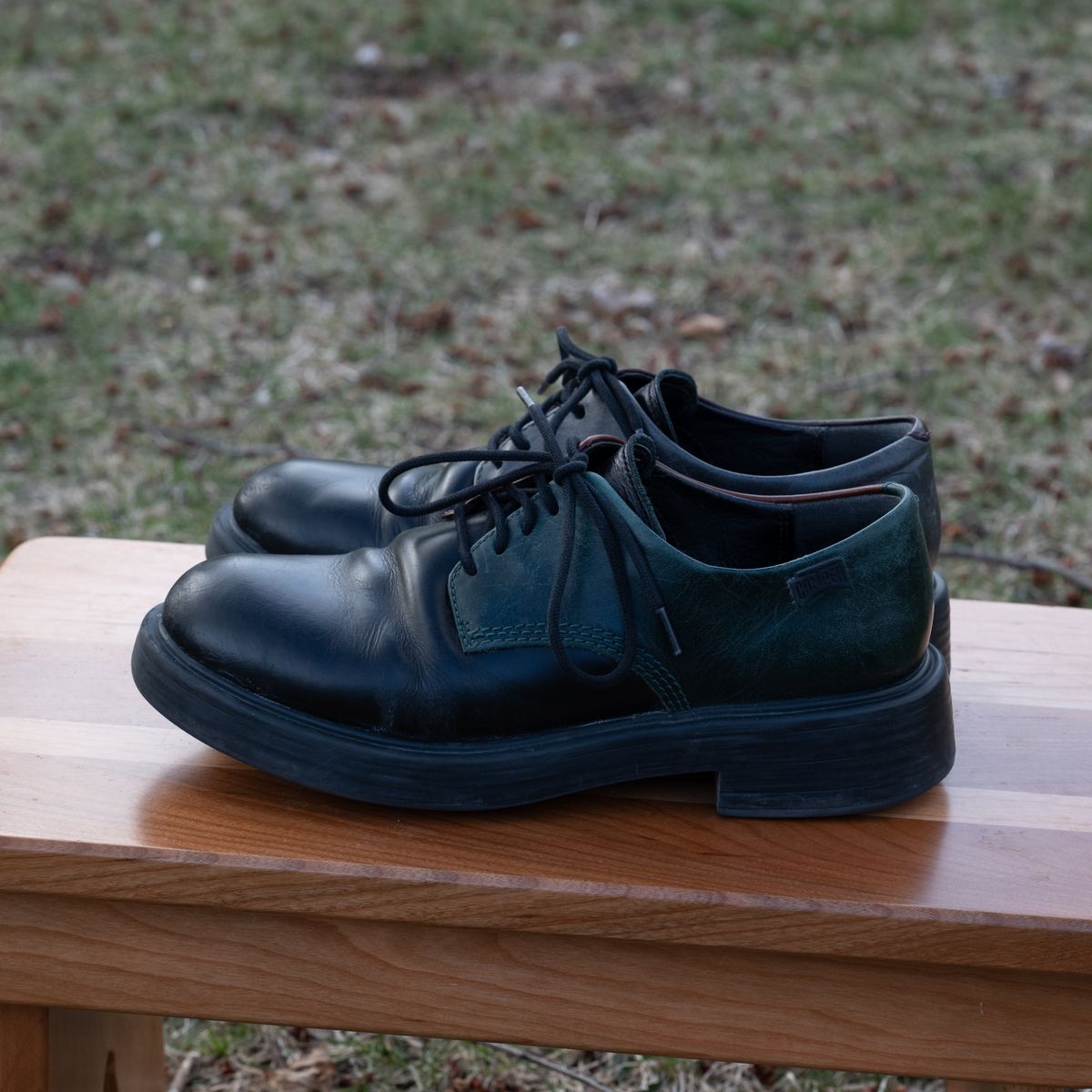 Photo by poppyseed55 on March 28, 2026 of the Camper Twins, multicolor shoes in Calfskin.