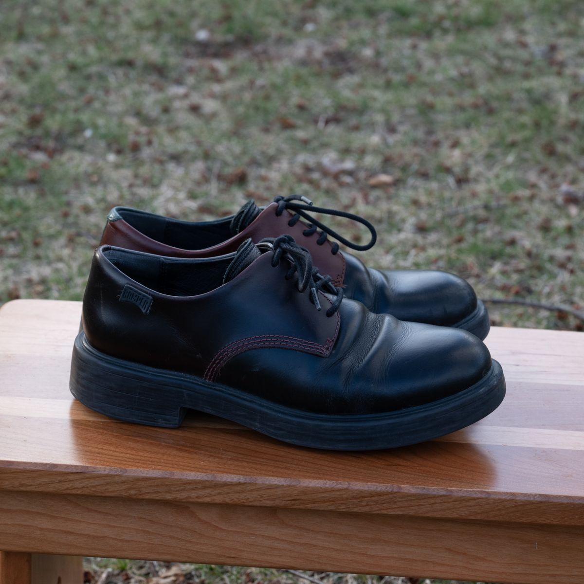 Photo by poppyseed55 on March 28, 2026 of the Camper Twins, multicolor shoes in Calfskin.