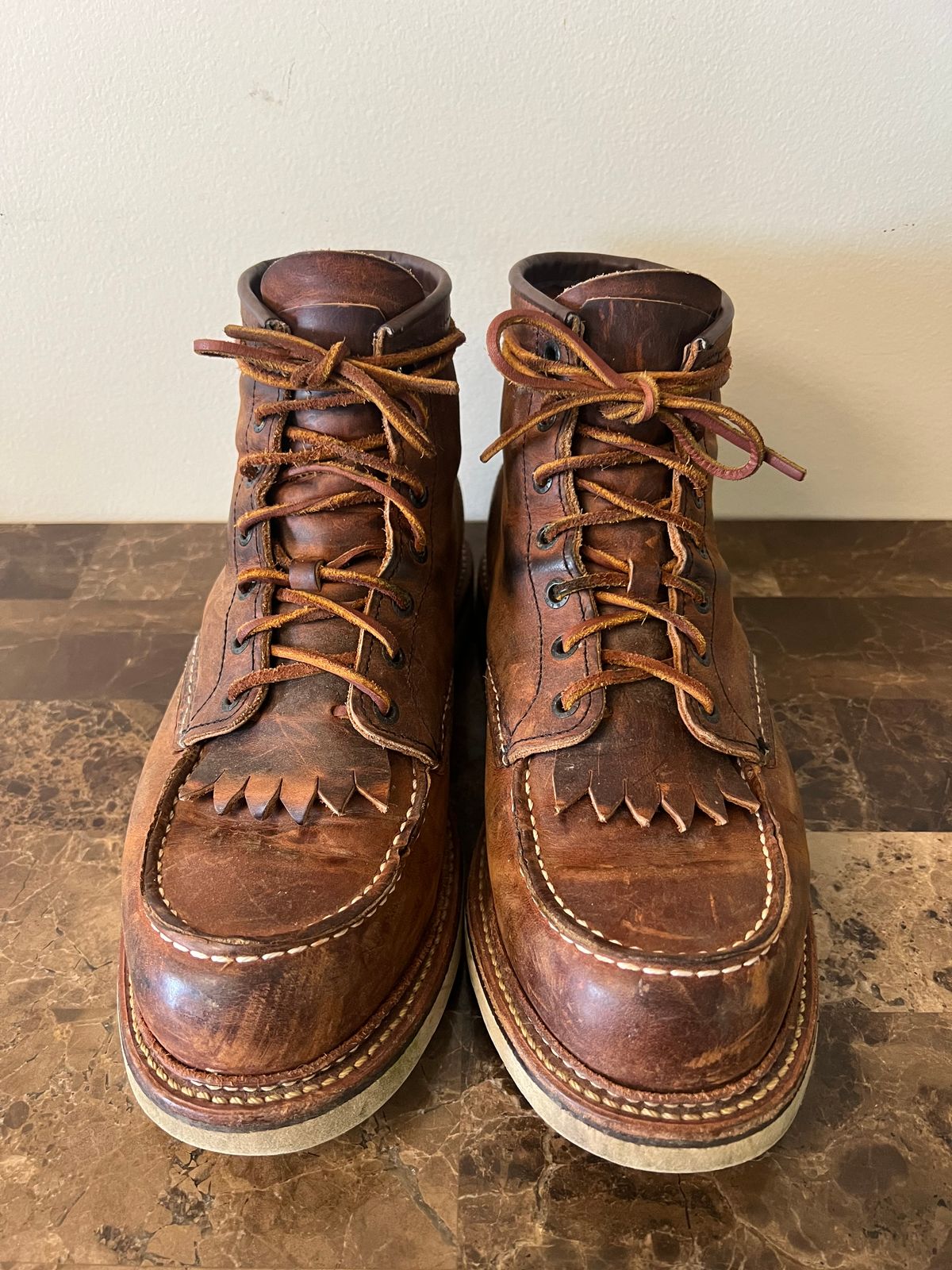 Photo by 216octopus on June 1, 2025 of the Red Wing 1907 in S.B. Foot Copper Rough and Tough.