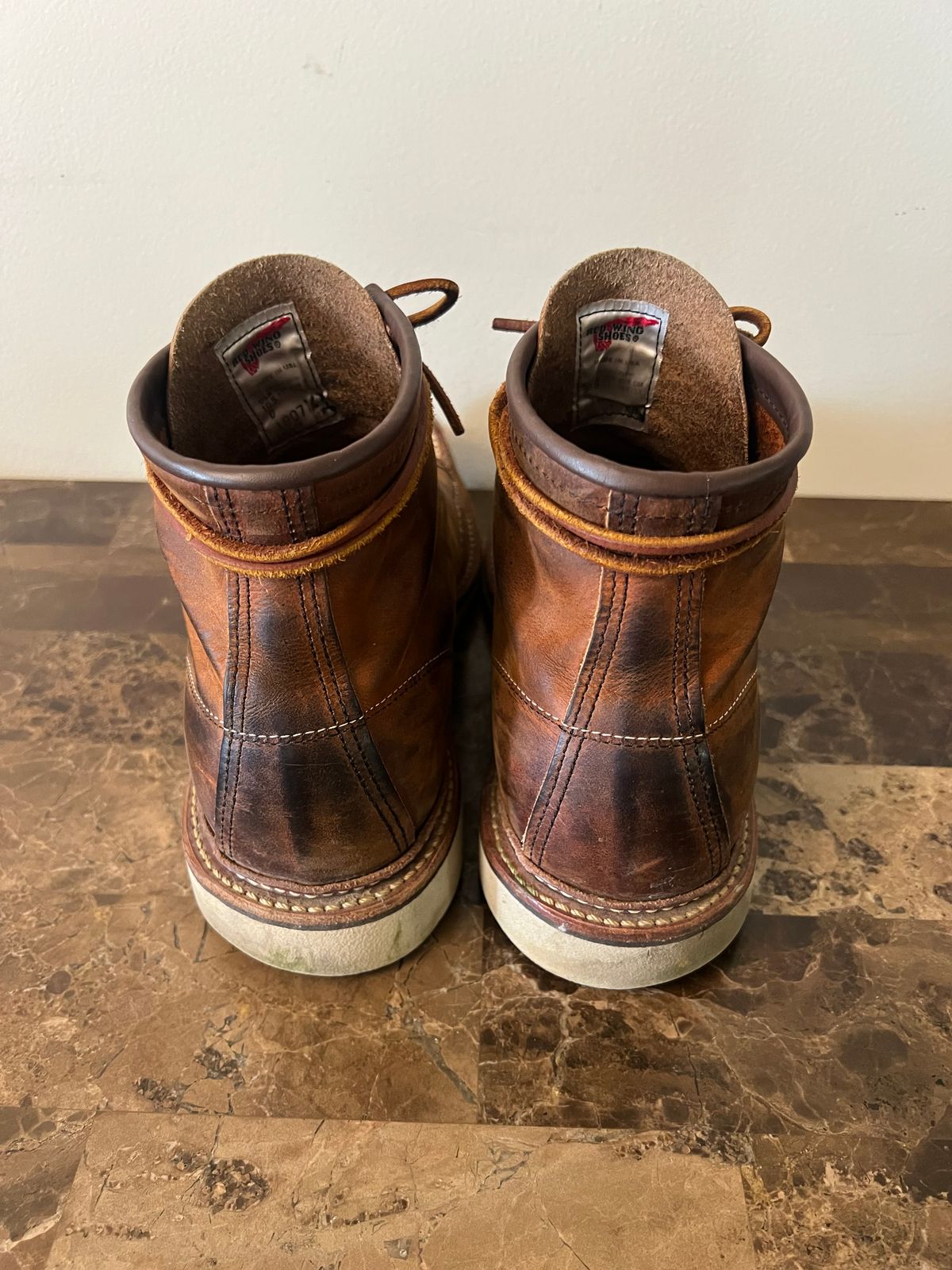 Photo by 216octopus on June 1, 2025 of the Red Wing 1907 in S.B. Foot Copper Rough and Tough.
