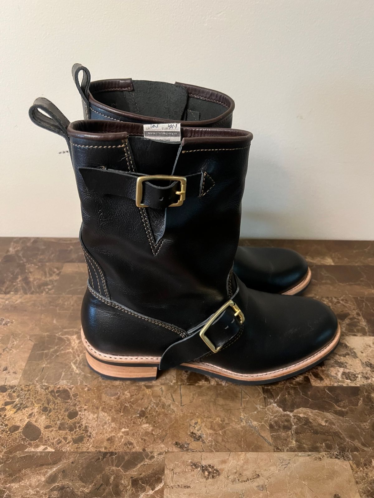 Photo by 216octopus on March 31, 2025 of the Craft & Glory Engineer Boots 2.0 in Full-Grain Buffalo Leather.