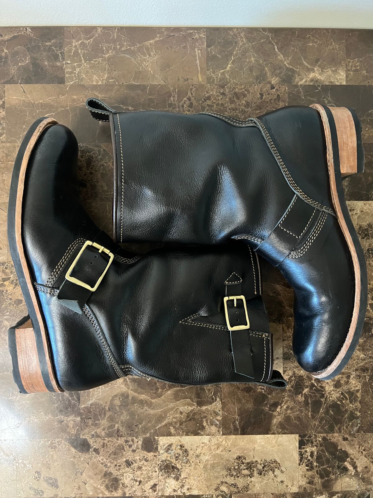 Photo by 216octopus on April 30, 2025 of the Craft & Glory Engineer Boots 2.0 in Full-Grain Buffalo Leather.